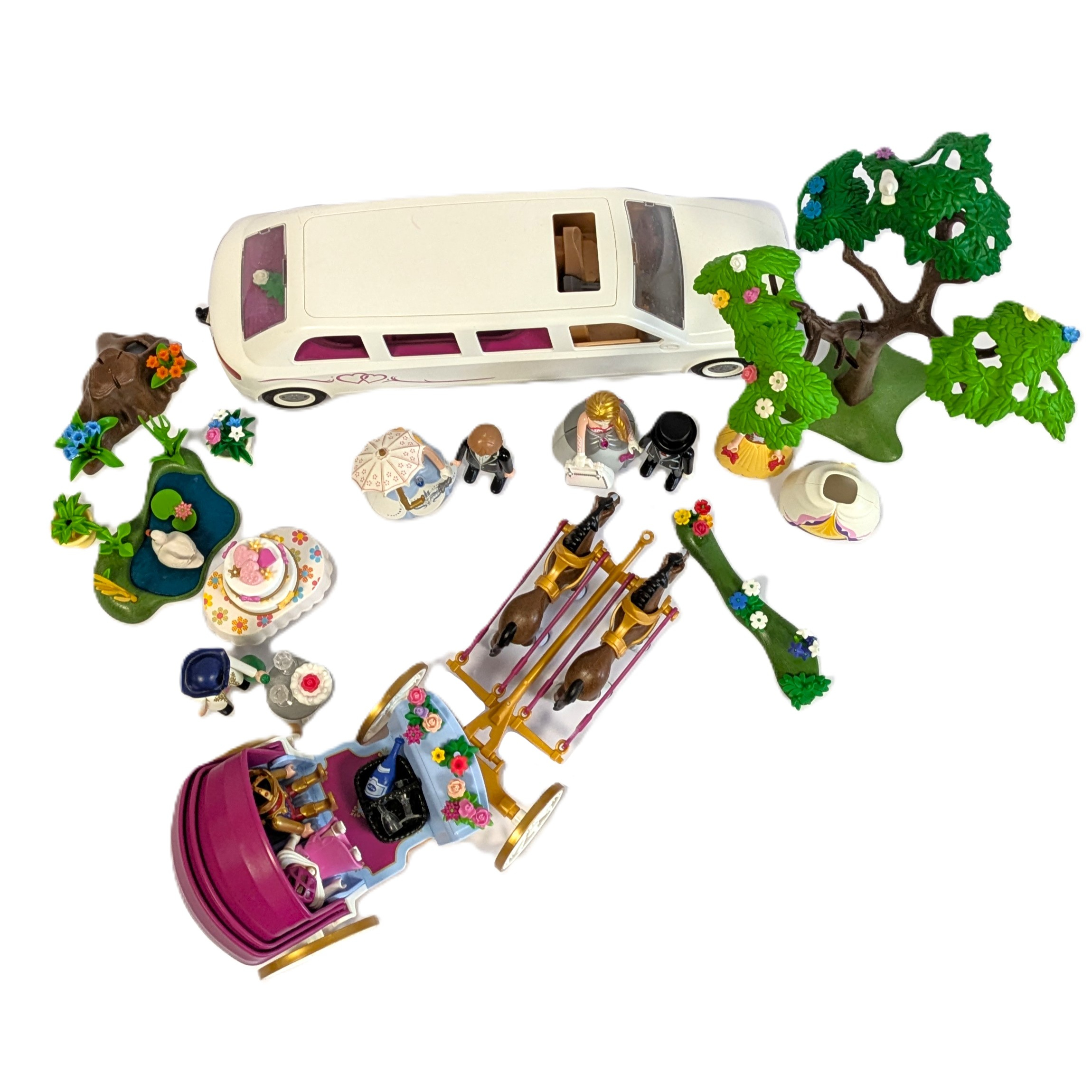 🌸 Lot Playmobil Mariage Princier & Limousine Très bon état - Vue 2 - 