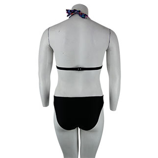 Maillot de bain 2 pièces noir imprimé - femme - Summer Lovin - taille XL - Photo 1