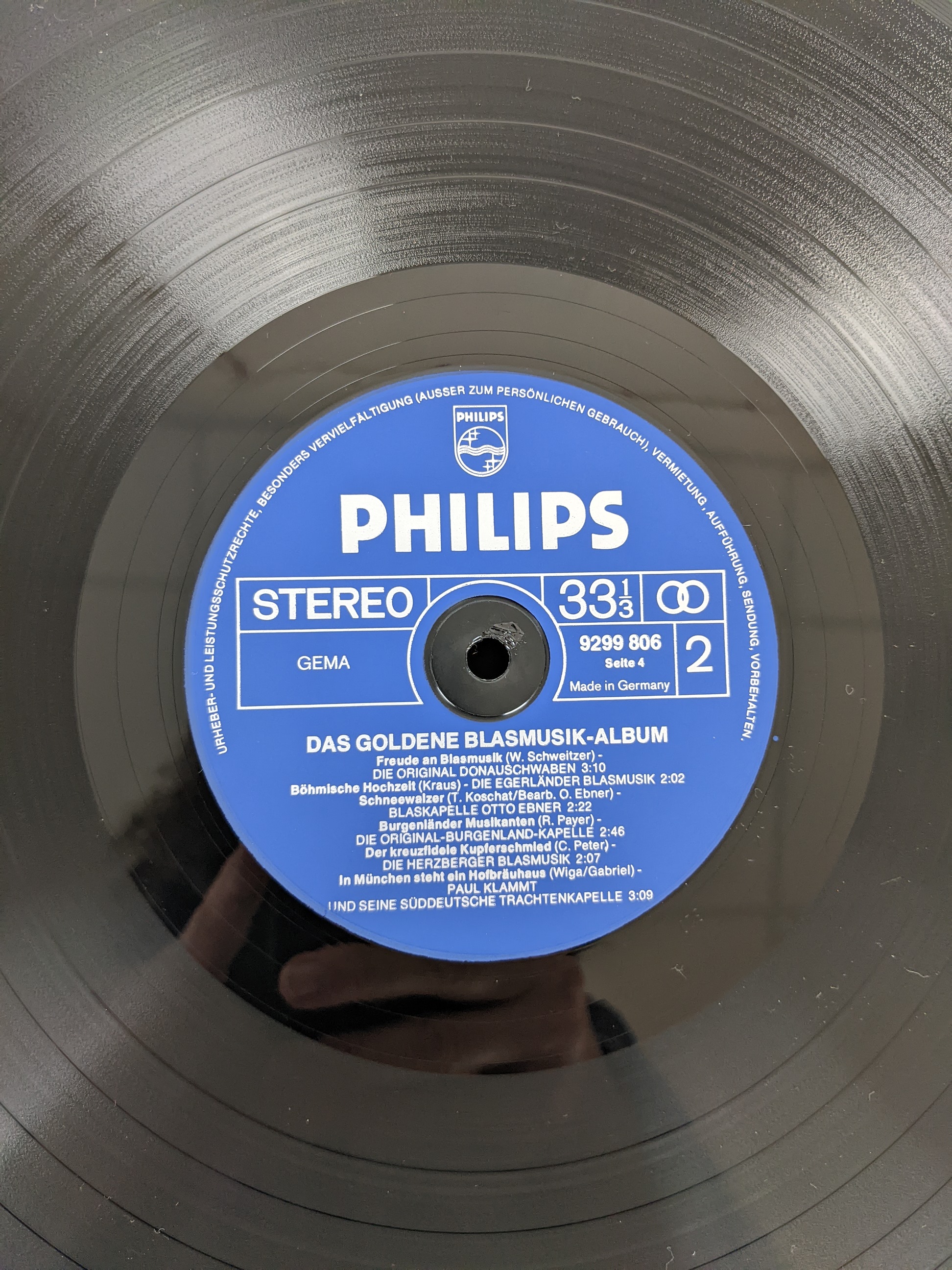  Das Goldene Blasmusik - Album Très bon état - Vue 6 - 