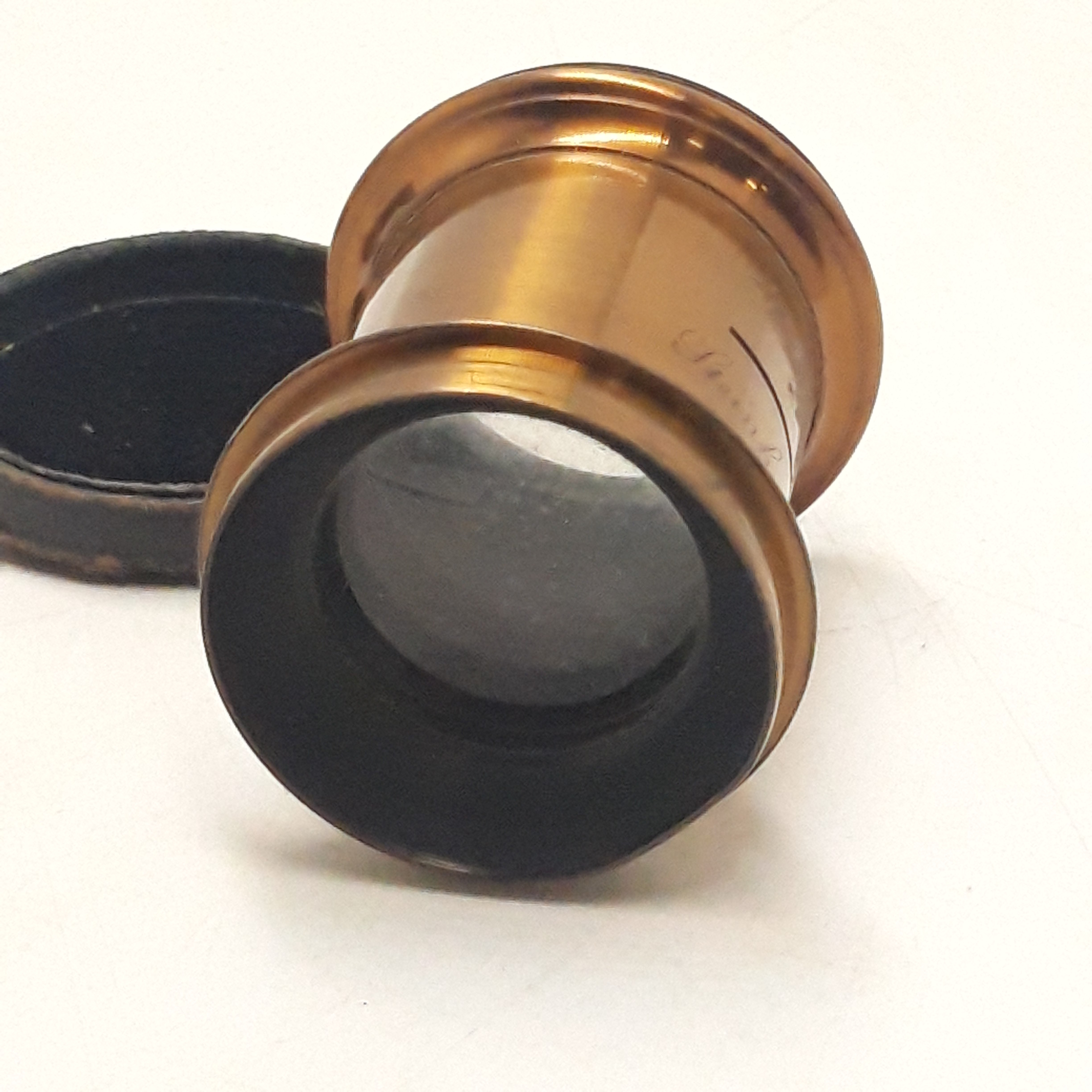 Gros Objectif de Chambre Photographique en Laiton Brass Derogy