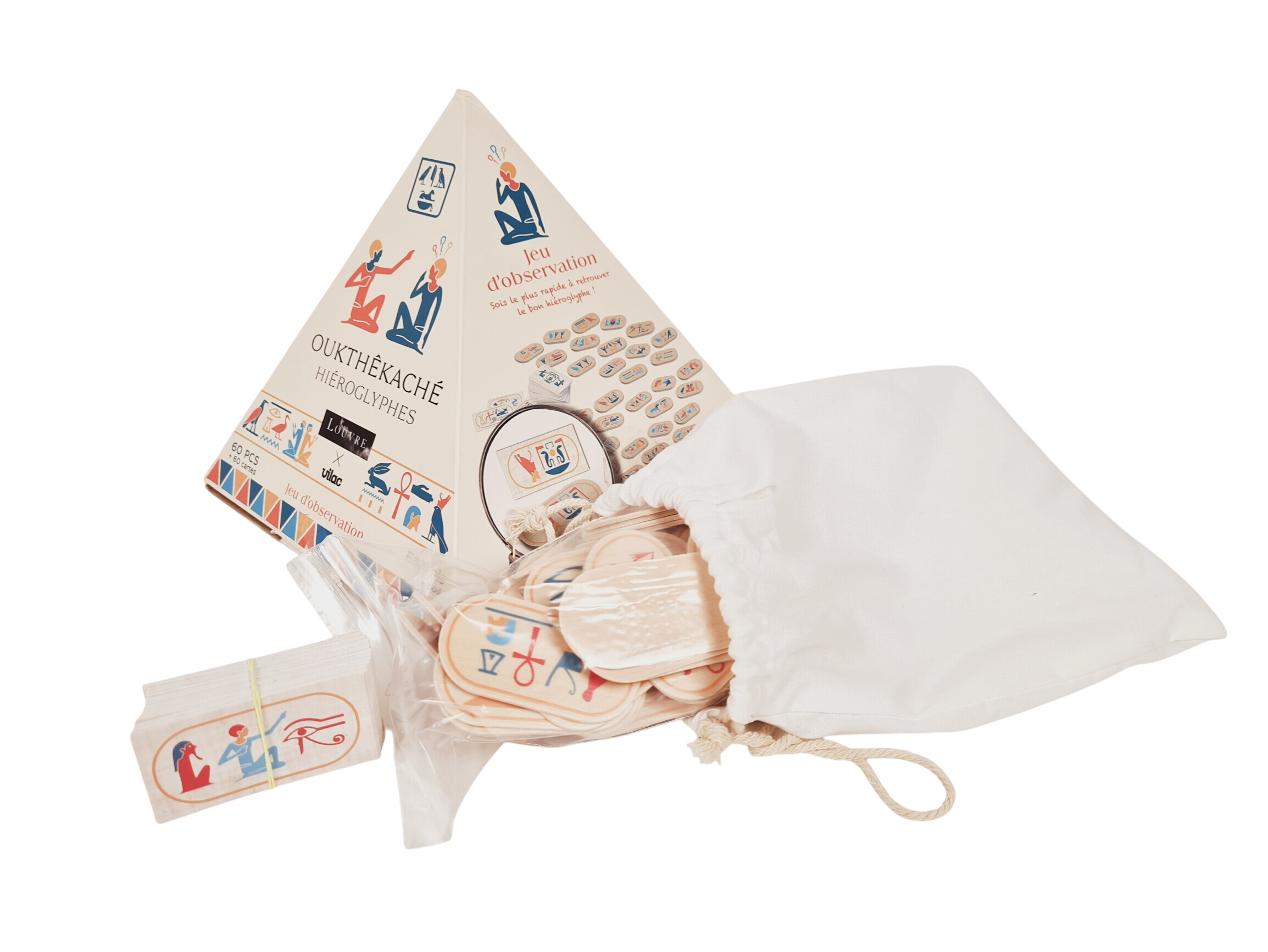 Acheter Jeu d'observation - Outhêkaché Hiérogliphes - Vilac - 5 ans + Bon état - 12,00 € Jeu d'observation - Outhêkaché Hiérogliphes - Vilac - 5 ans + Bon état - reconditionné disponible sur Label Emmaüs