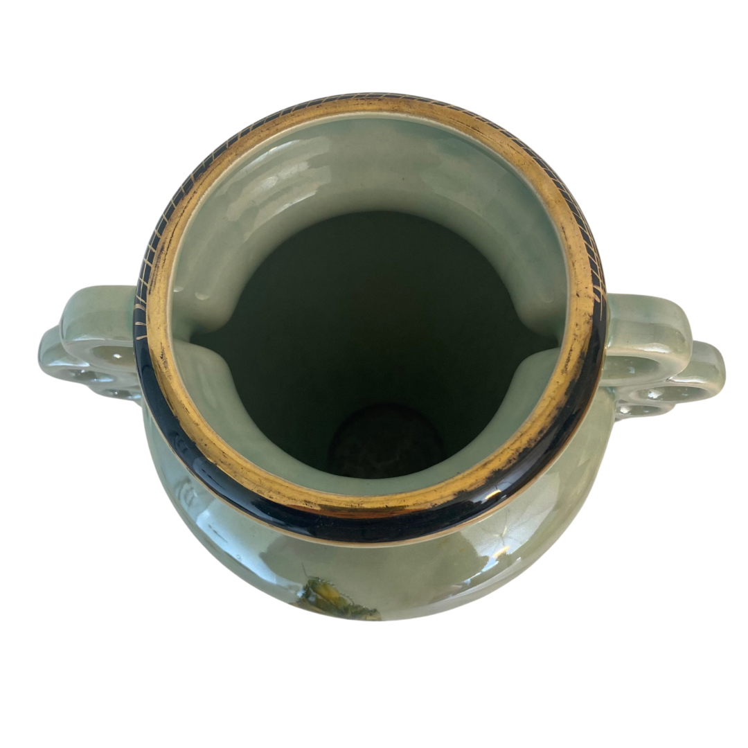 Vase porcelaine de Quaregnon - H. Bequet - Bon état - Photo 5