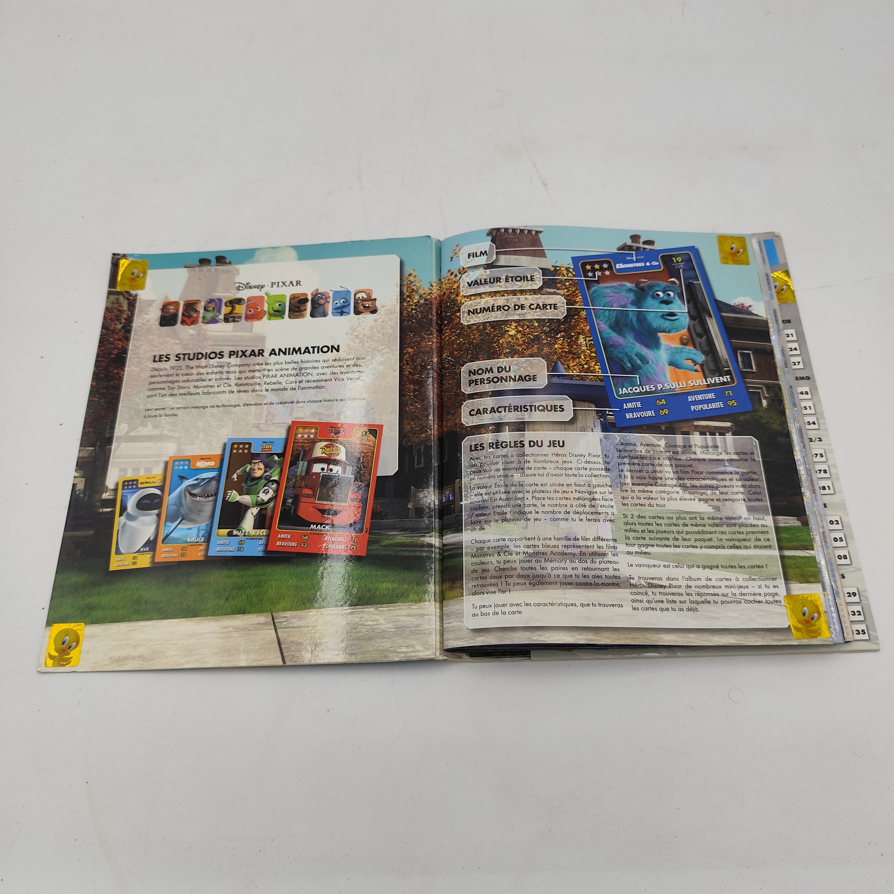Livre Disney/Pixar - Collection de cartes Auchan - Bon état - Photo 3