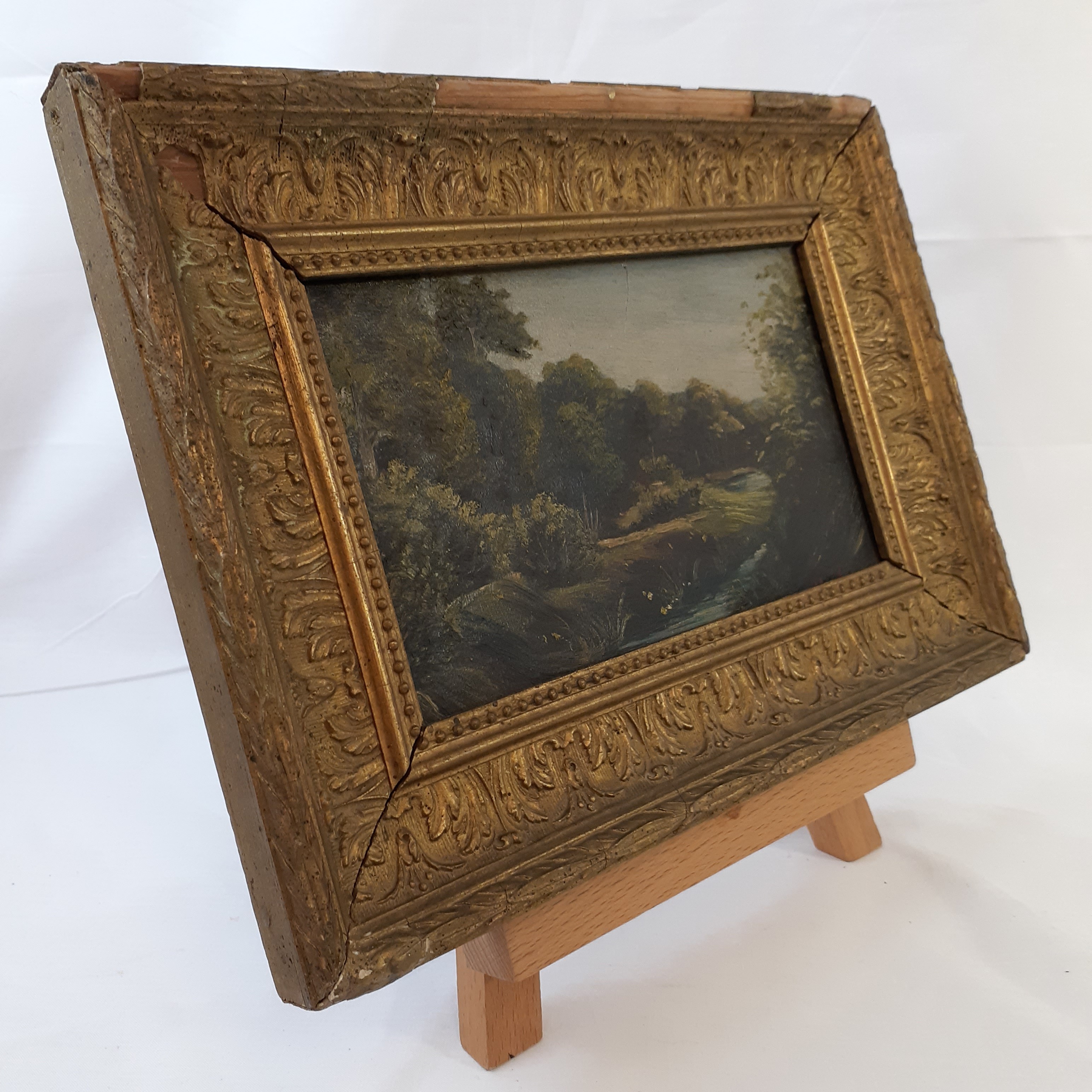 Voir photo 3 de Peinture sur panneau de particules M.Jacobs Peinture sur panneau de particules M.Jacobs Bon état - Vue 3 -