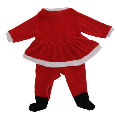 Pyjama de noël rouge tout doux imprimé - bébé - Manon & Valentin - taille 12 mois - Photo 1