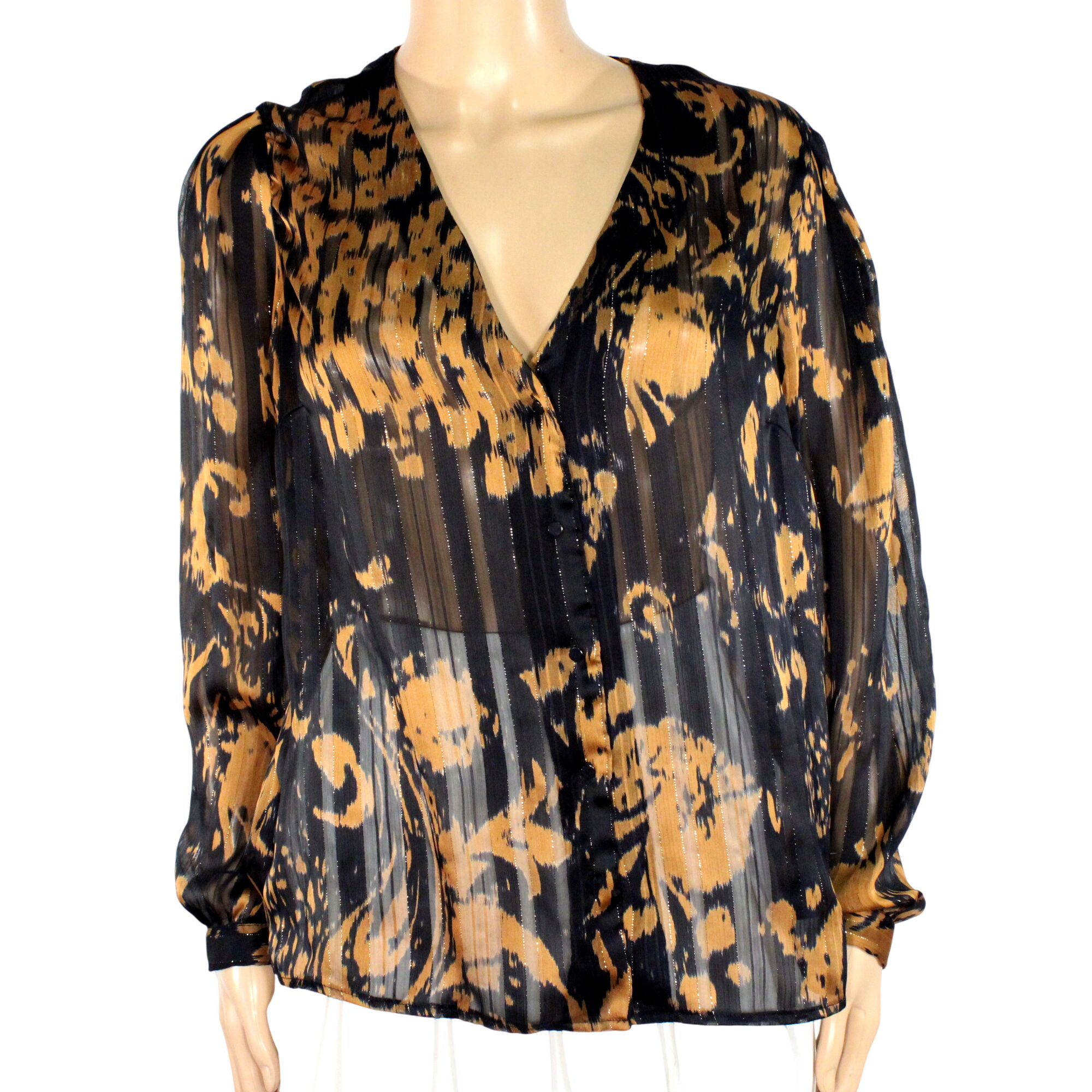 Chemise Femme Noire & Marron PROMOD Taille Estimée M - Photo 0