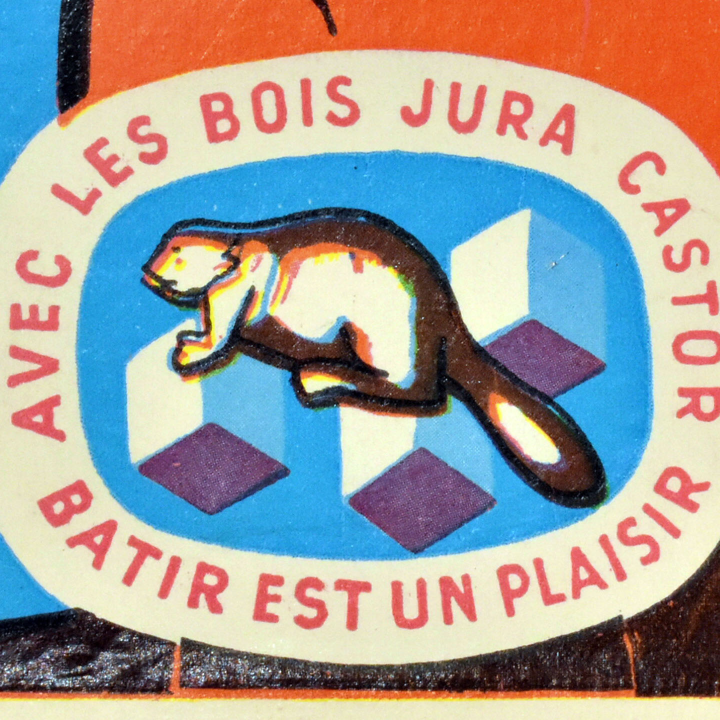 Ancien Jeu de Construction - Les Bois Jura Castor™ - Ref 703/2 Bon état - Vue 8 - 