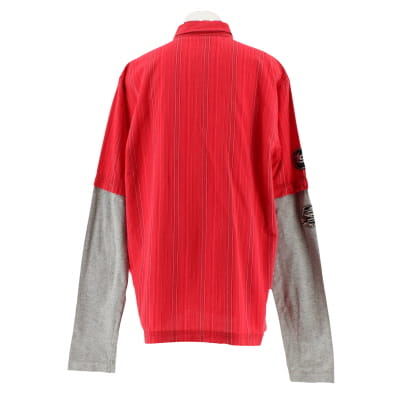 Chemise rouge à rayures - garçon - Quiksilver - taille 14 - Photo 1