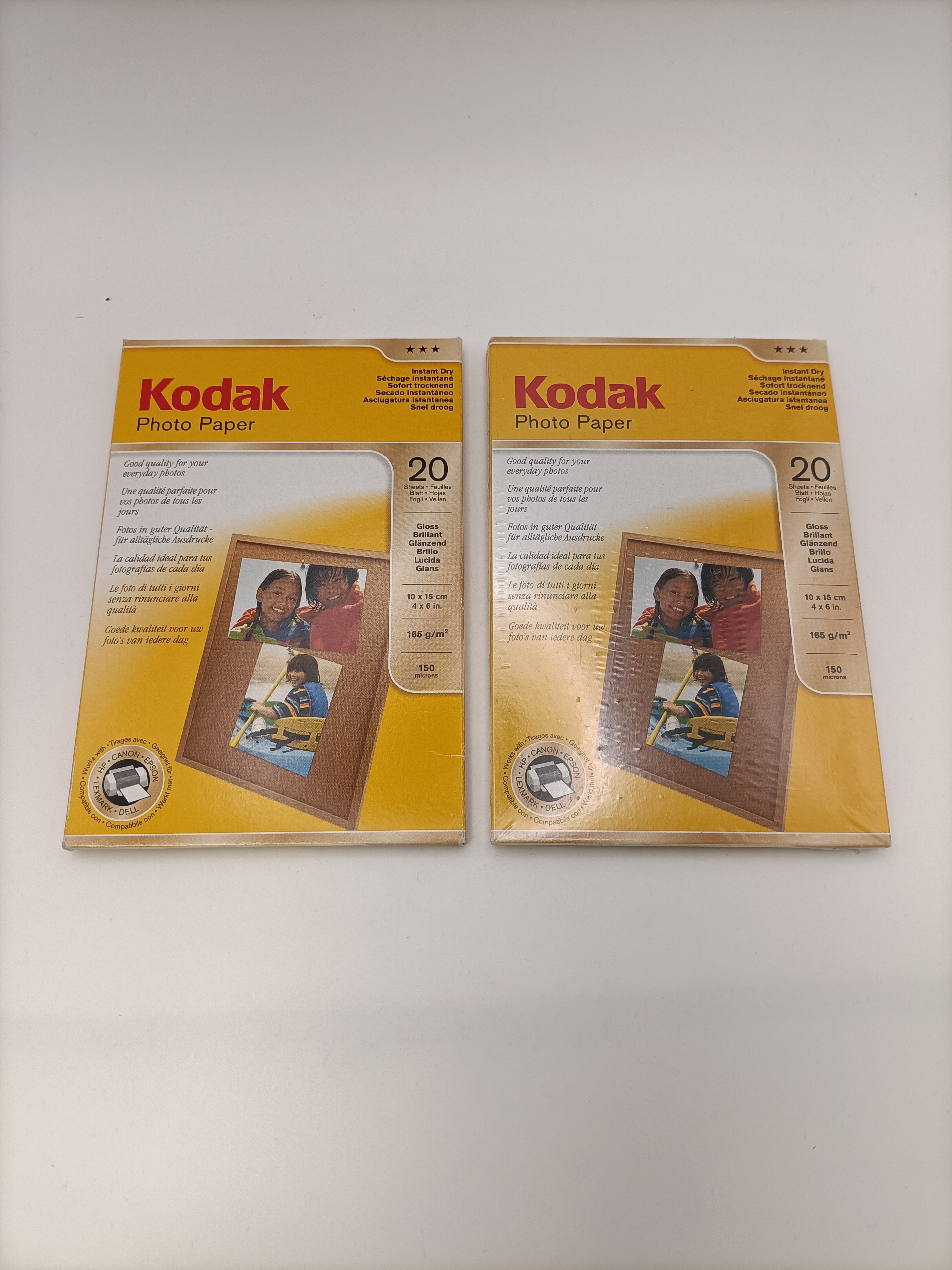 Lot 2 paquets papier photo Kodak 10x15 cm 20 feuilles impression imprimante photo Comme neuf - Vue 8 - 