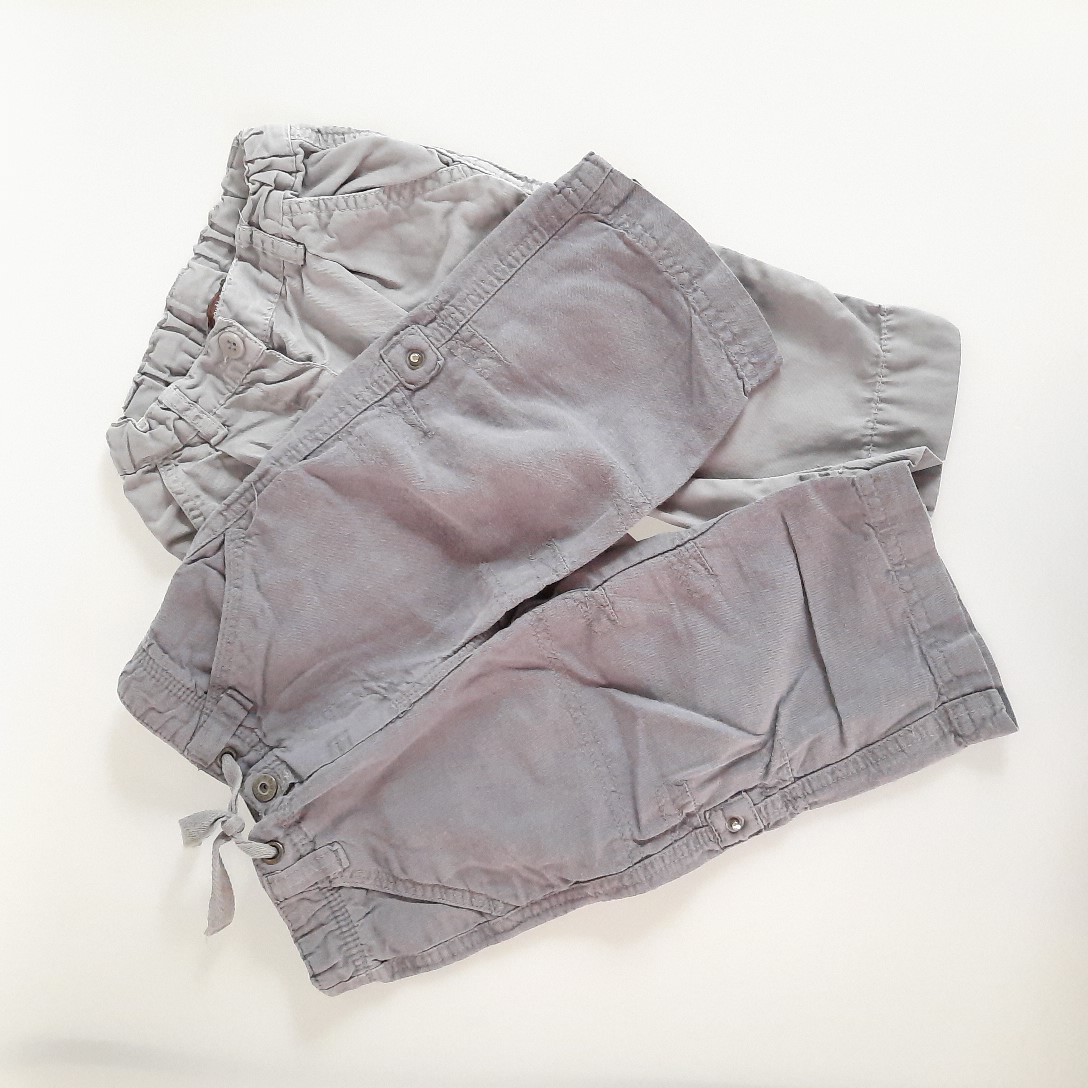 Voir photo 2 de Lot Bout'chou 2 pantalons coton bébé 12 mois Lot Bout'chou 2 pantalons coton bébé 12 mois Très bon état - Vue 2 -