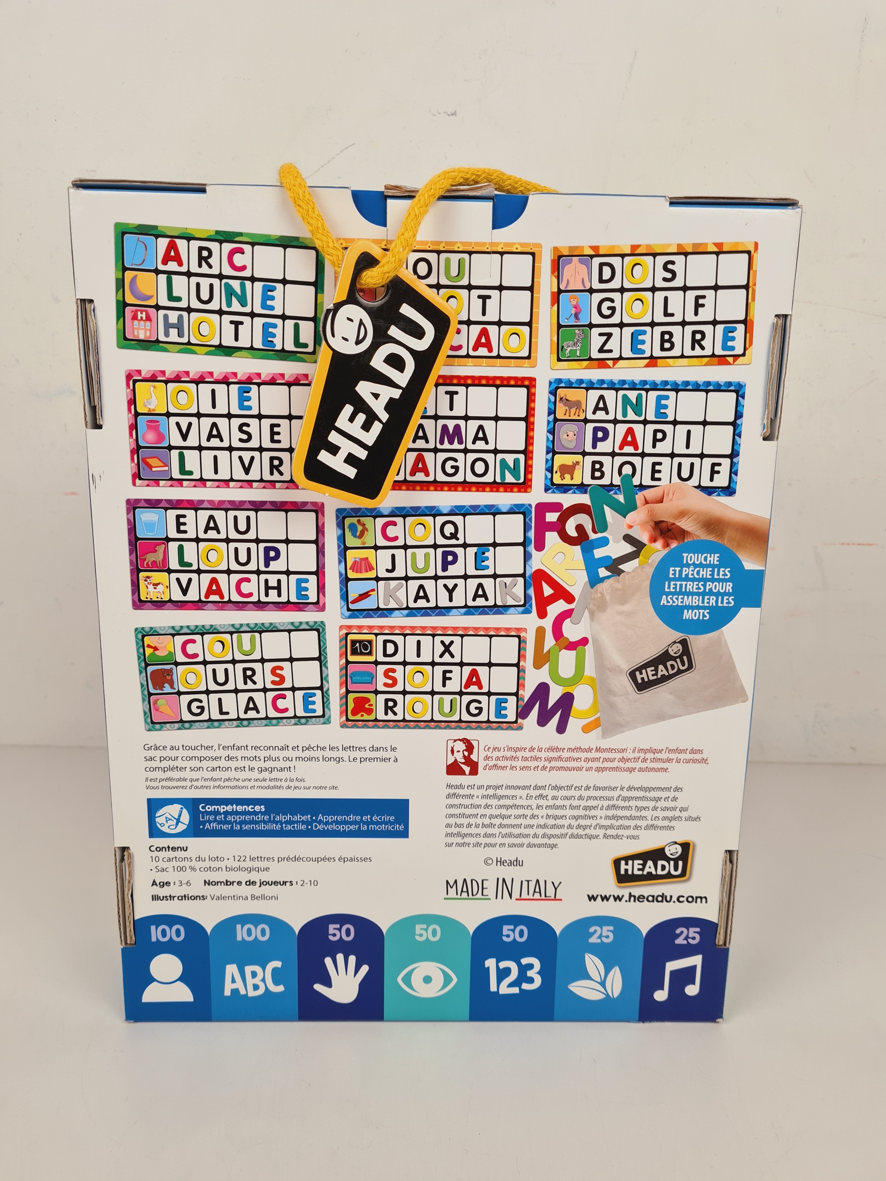 Jeu Éducatif - Lettre et mots Monteressori - Headu - 3 + Ans Comme neuf - Vue 5 - 