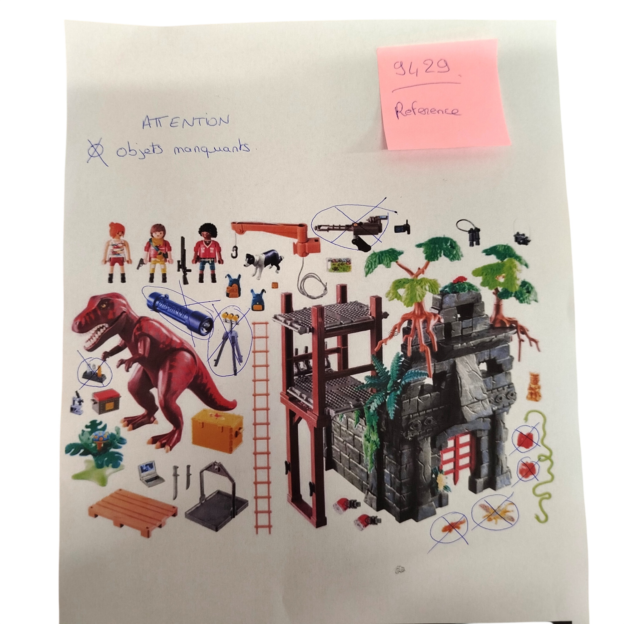 Acheter Playmobil 9429 dinosaures Bon état - 19,00 € Playmobil 9429 dinosaures Bon état - reconditionné disponible sur Label Emmaüs