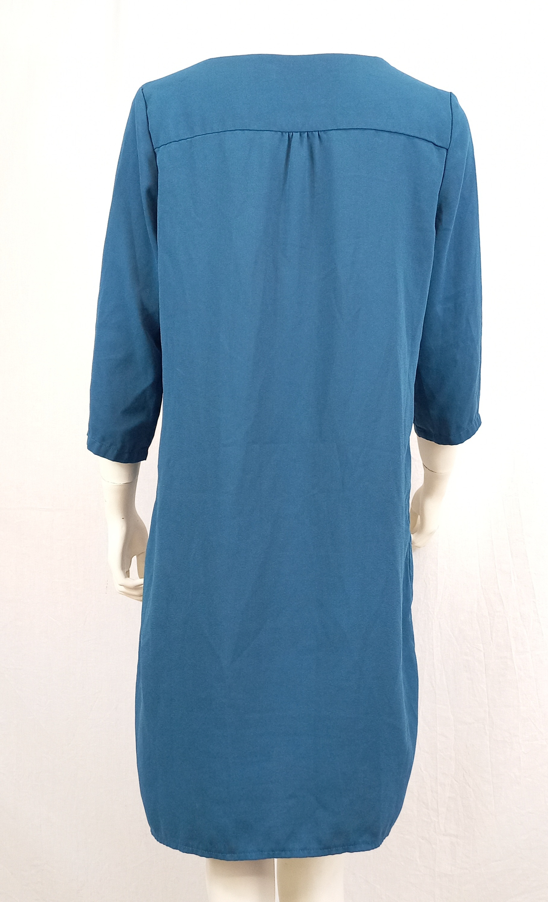 Robe Bleu pétrole"CAMAIEU" Comme neuf - Vue 3 - 