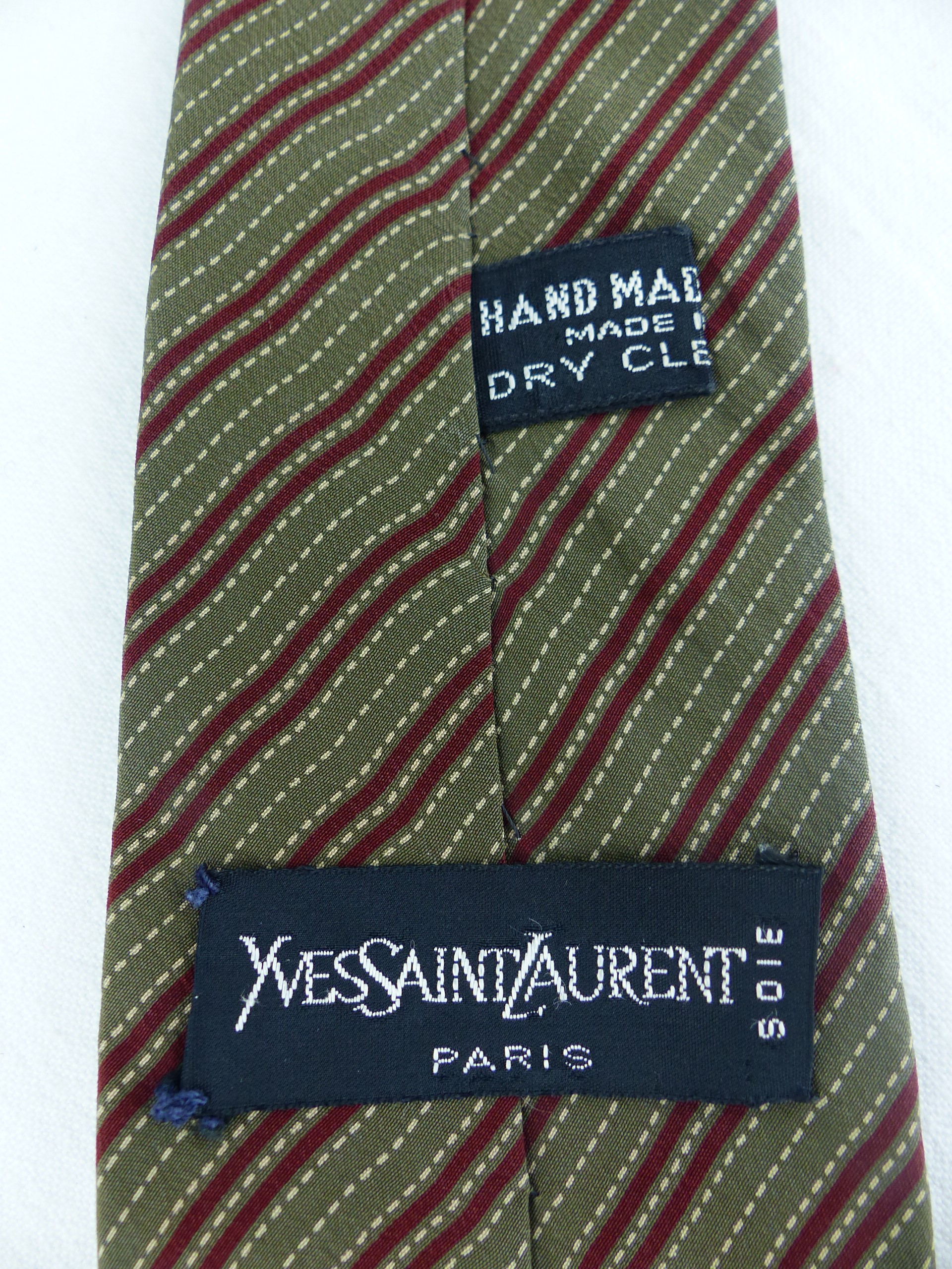 Cravate en soie Yves Saint Laurent - Photo 3