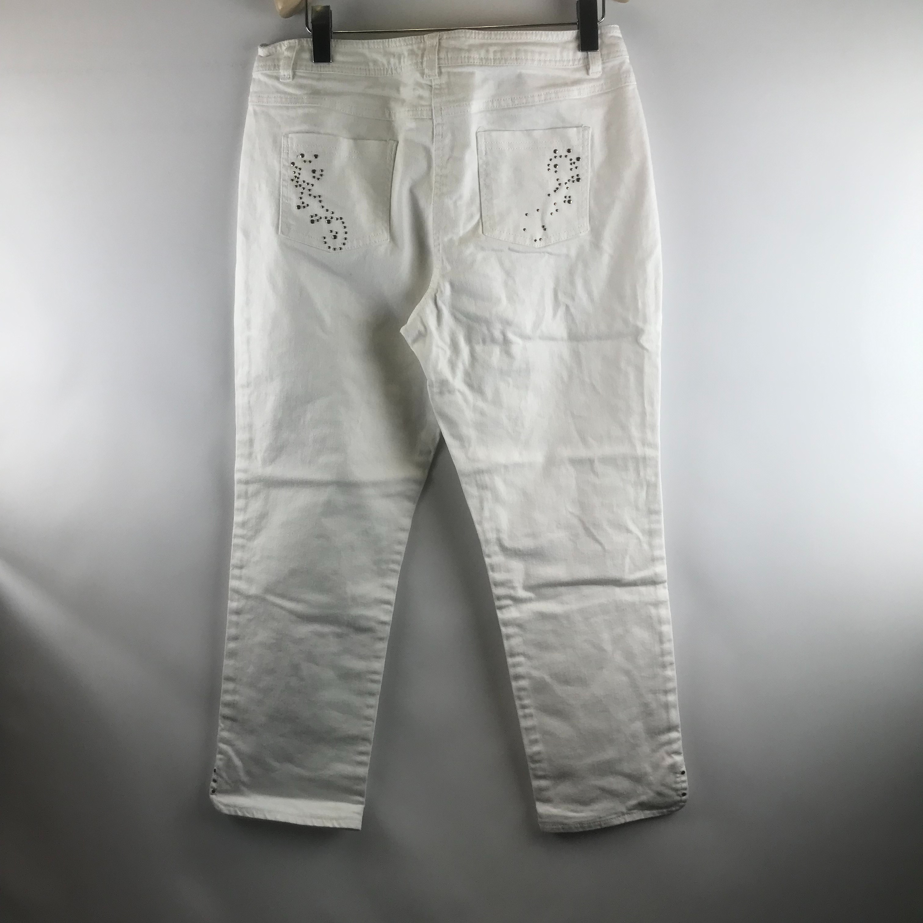 Jean blanc - Anne Weyburn La Redoute - 44 - Très bon état - Photo 3