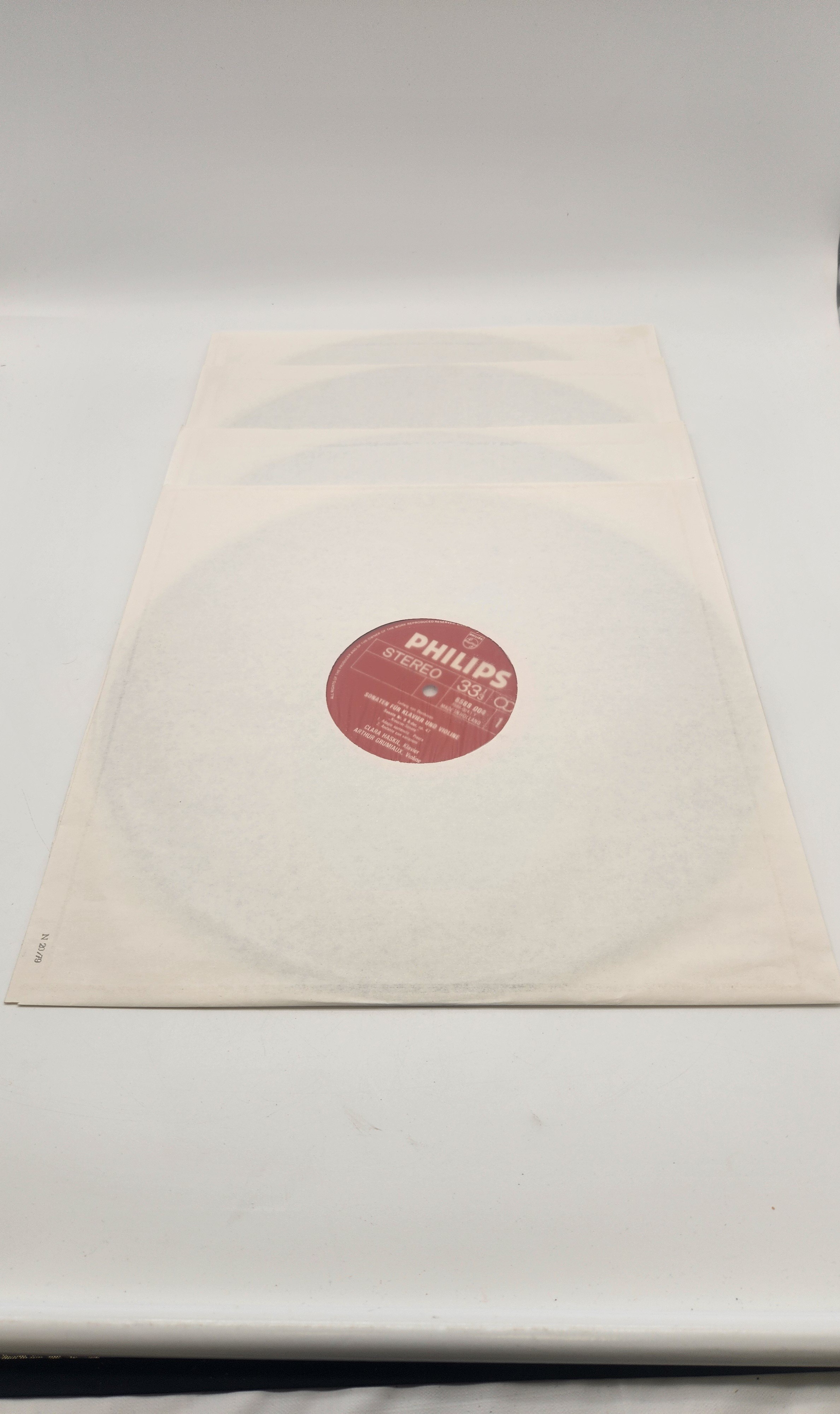4 Vinyles 33 Tours - Sämtliche Sonaten für Klavier und Violine, composé par Ludwig van Beethoven Très bon état - Vue 16 - 