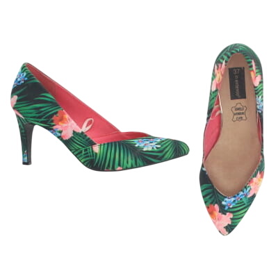 Chaussures  talons 8 cm imprimes fleurs - Pointure 37 - in extenso - Modalova