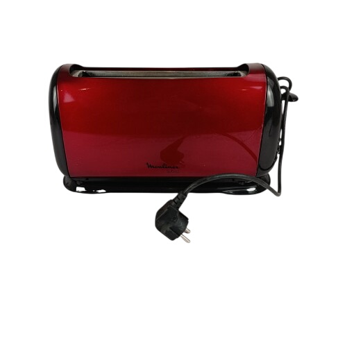 Grille pain de couleur rouge Moulinex Subito - État correct sur Label Emmaüs