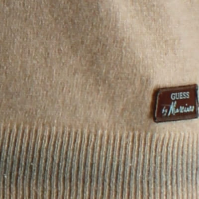 Pull beige col V imprimé - Homme - Guess By Marciano - Taille M Bon état - Vue 4 - 