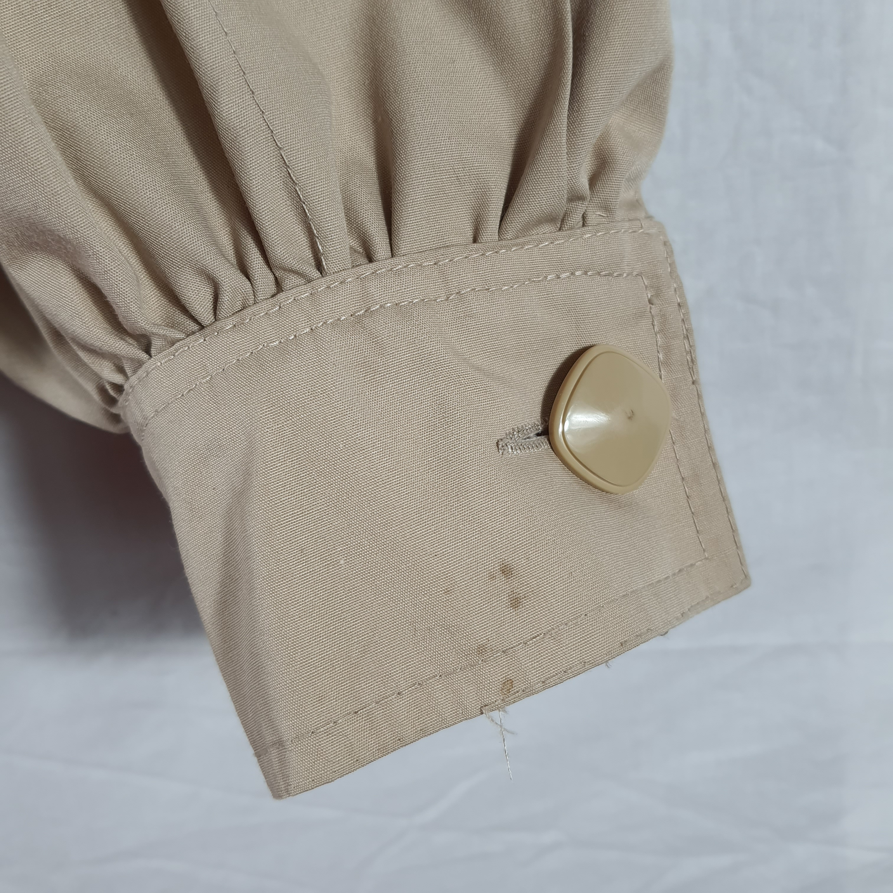 Blouson femme beige vintage - Isabelle boutique Castres - T40 (estimé) Bon état - Vue 5 - 