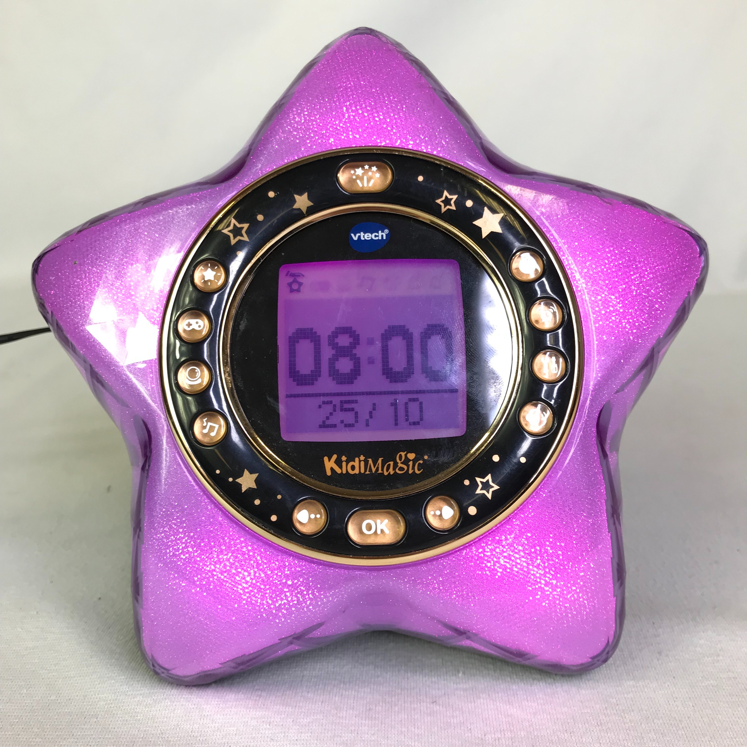 Réveil enfant Vtech KidiMagic StarLight violet - Très bon état - Photo 2
