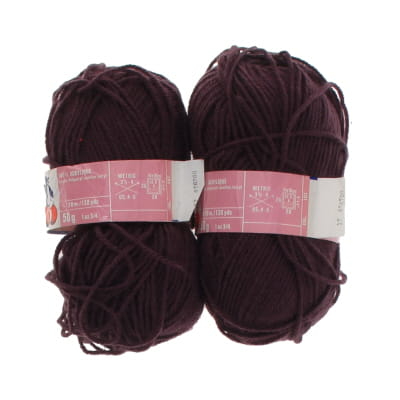 Lot de 2 pelotes violettes - PINGOUIN promotion - 50g par pelote - Photo 1