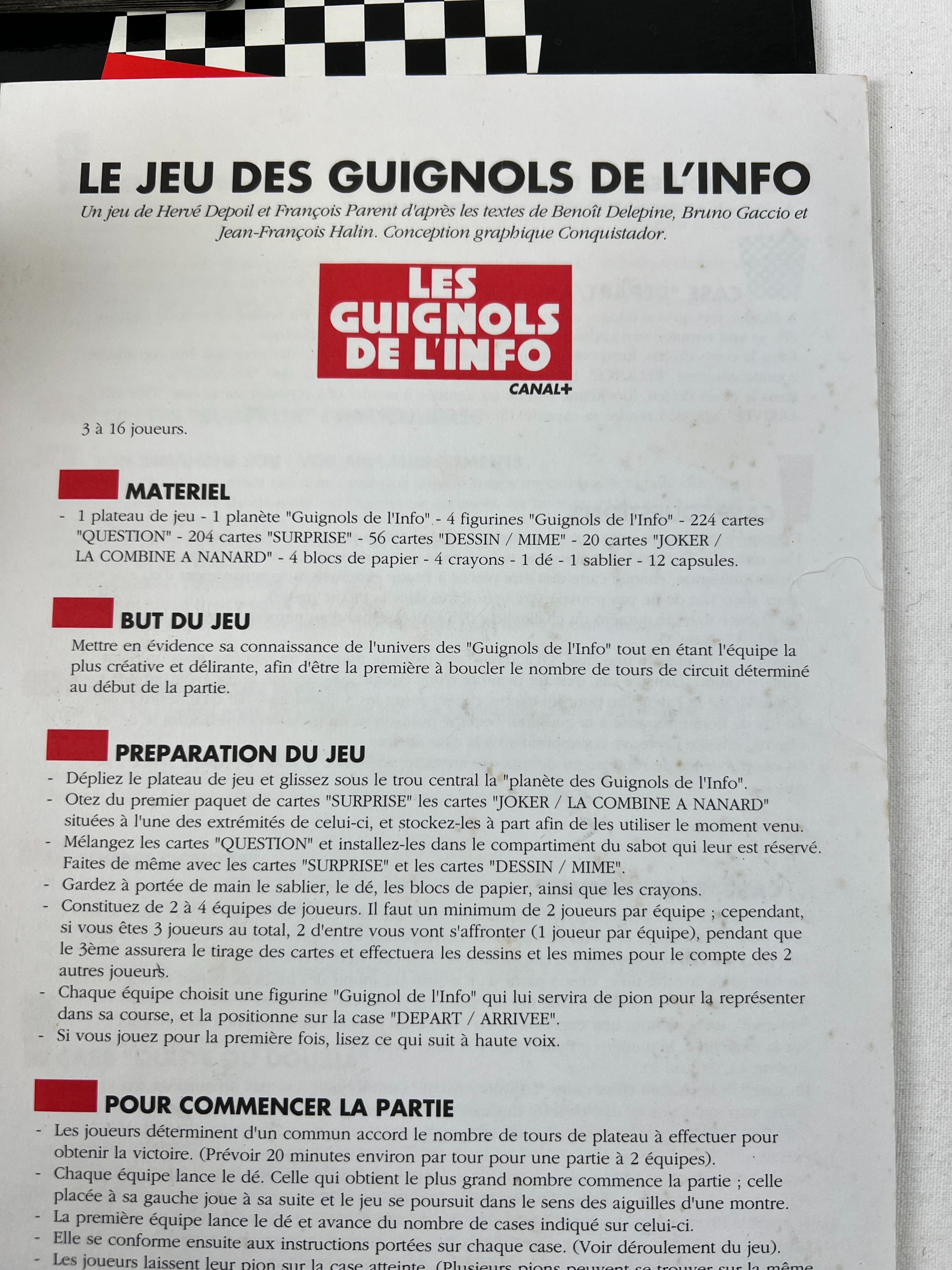 Voir photo 8 de Les guignols de l'info Le jeu Canal+ Idéal 1994 Les guignols de l'info Le jeu Canal+ Idéal 1994 - Vue 8 -