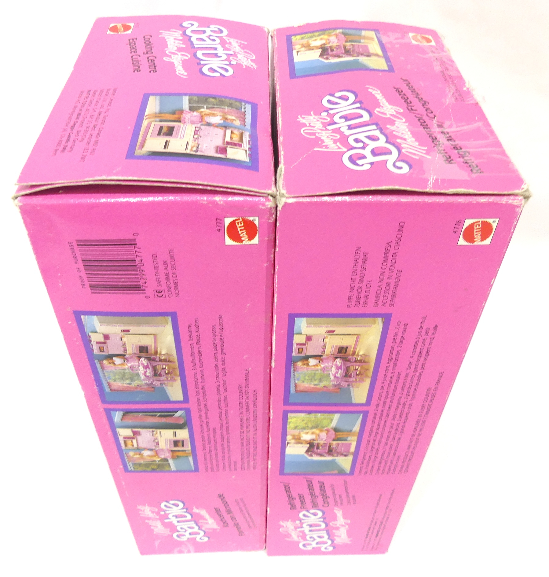 Lot de deux BARBIE Espace cuisine et frigo MATTEL année 1987 dans leur boîte d'origine - État correct - Photo 2