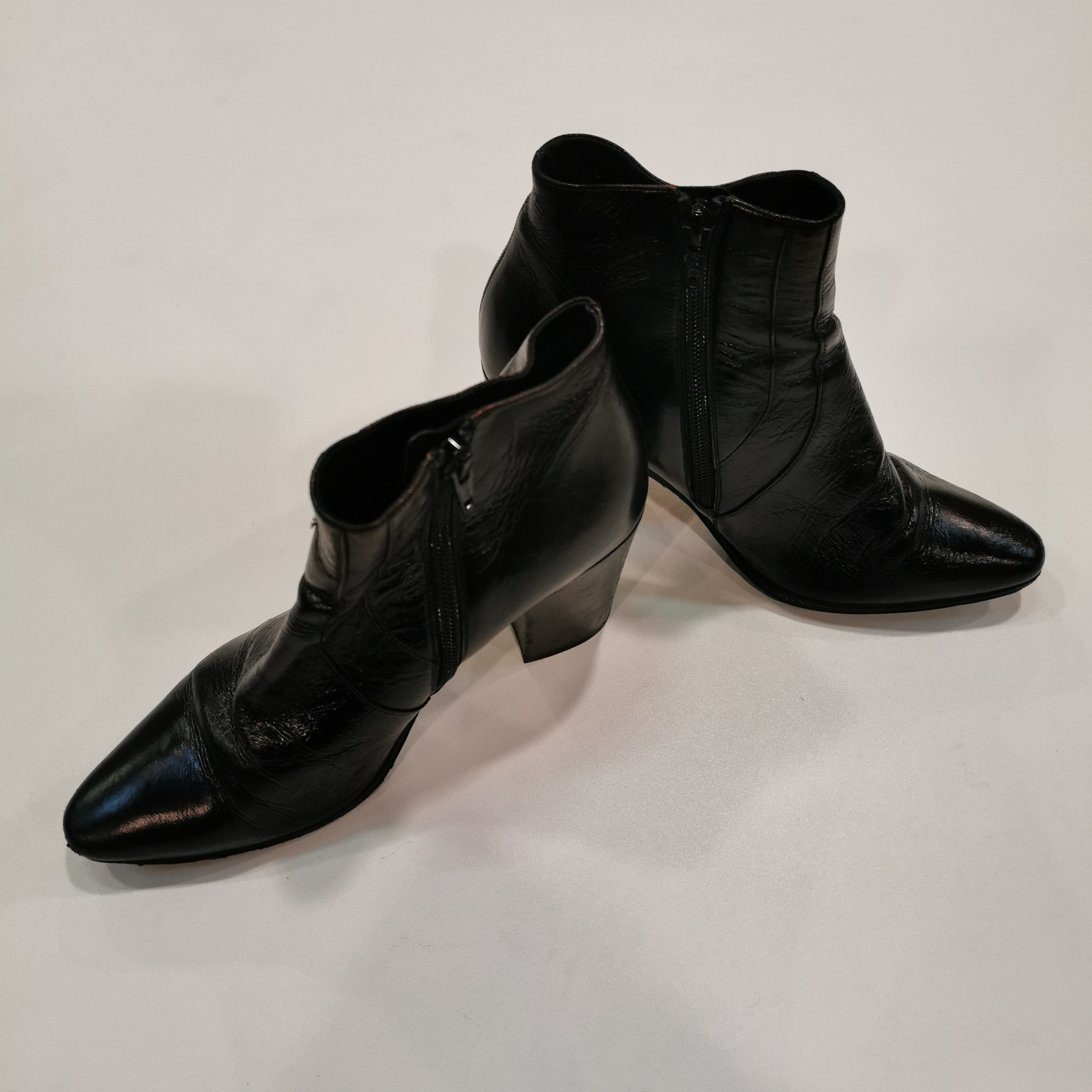 Bottines femmes noire en cuir - ST LAURENT - 35.5 - Photo 2