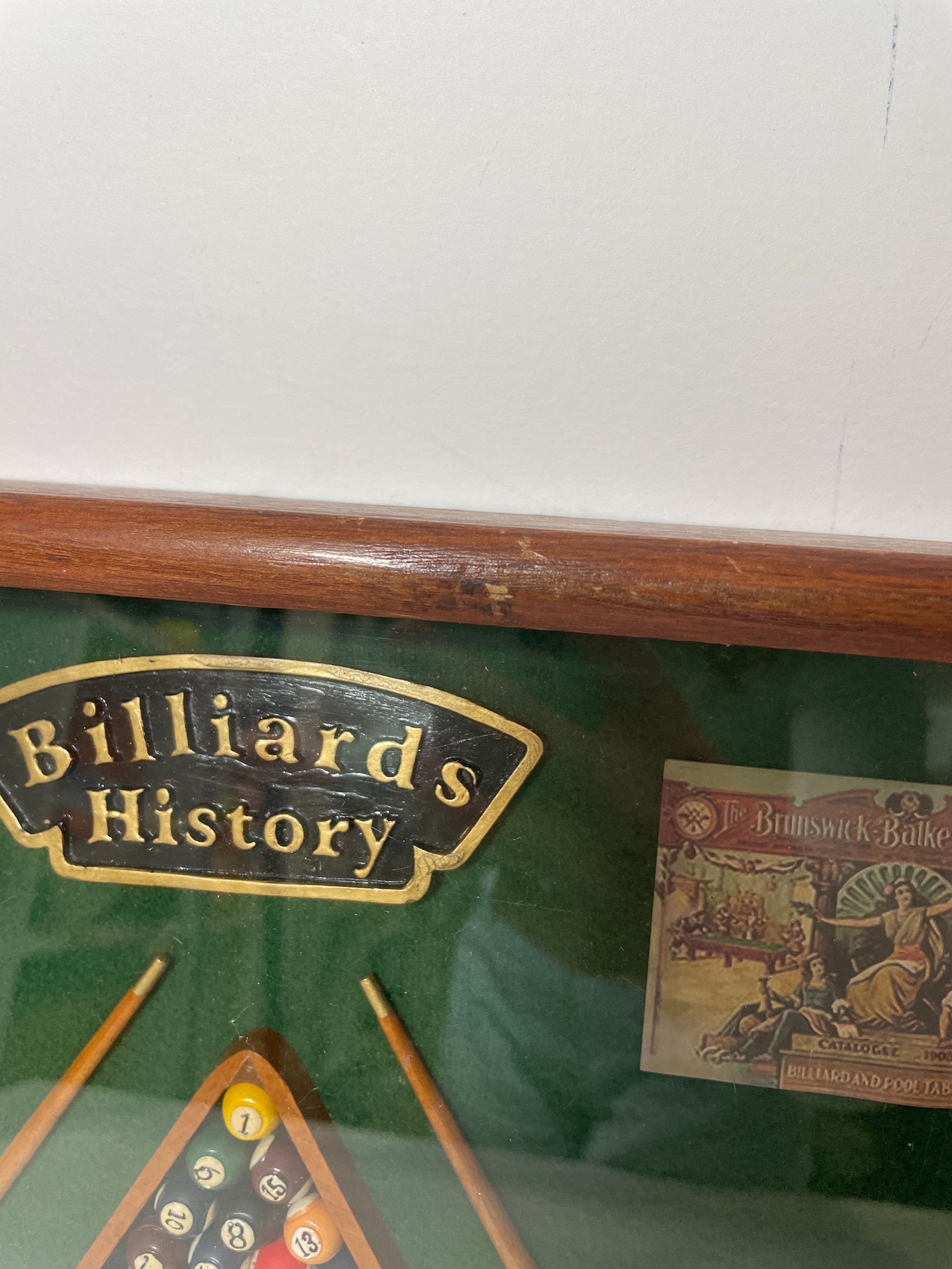 Cadre plateau billard americain déco vintage - Photo 1