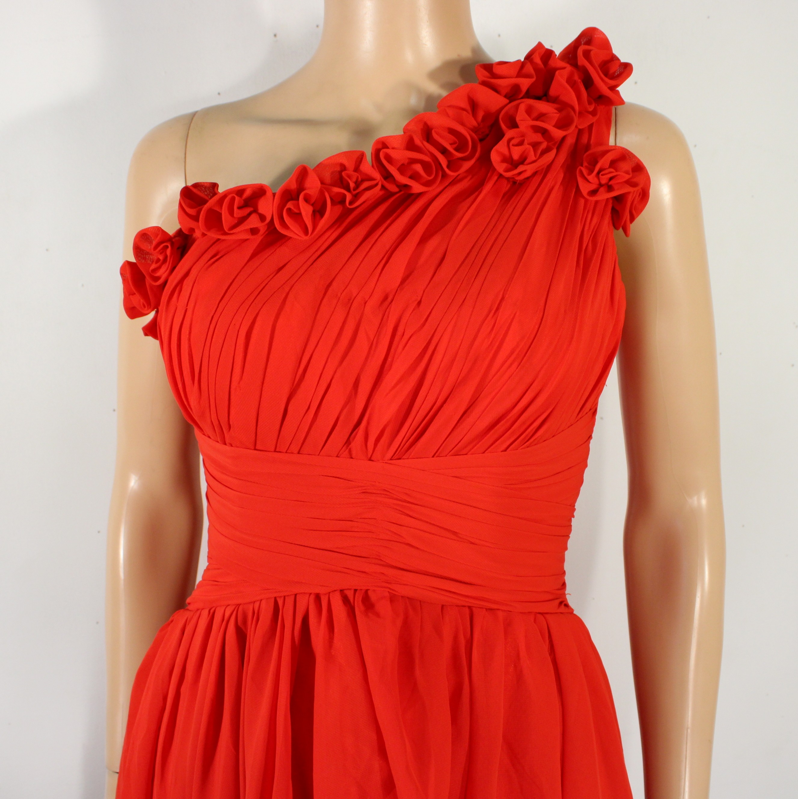 Robe Soirée & Sac à Main Rouge Taille Estimée 34 - Photo 1