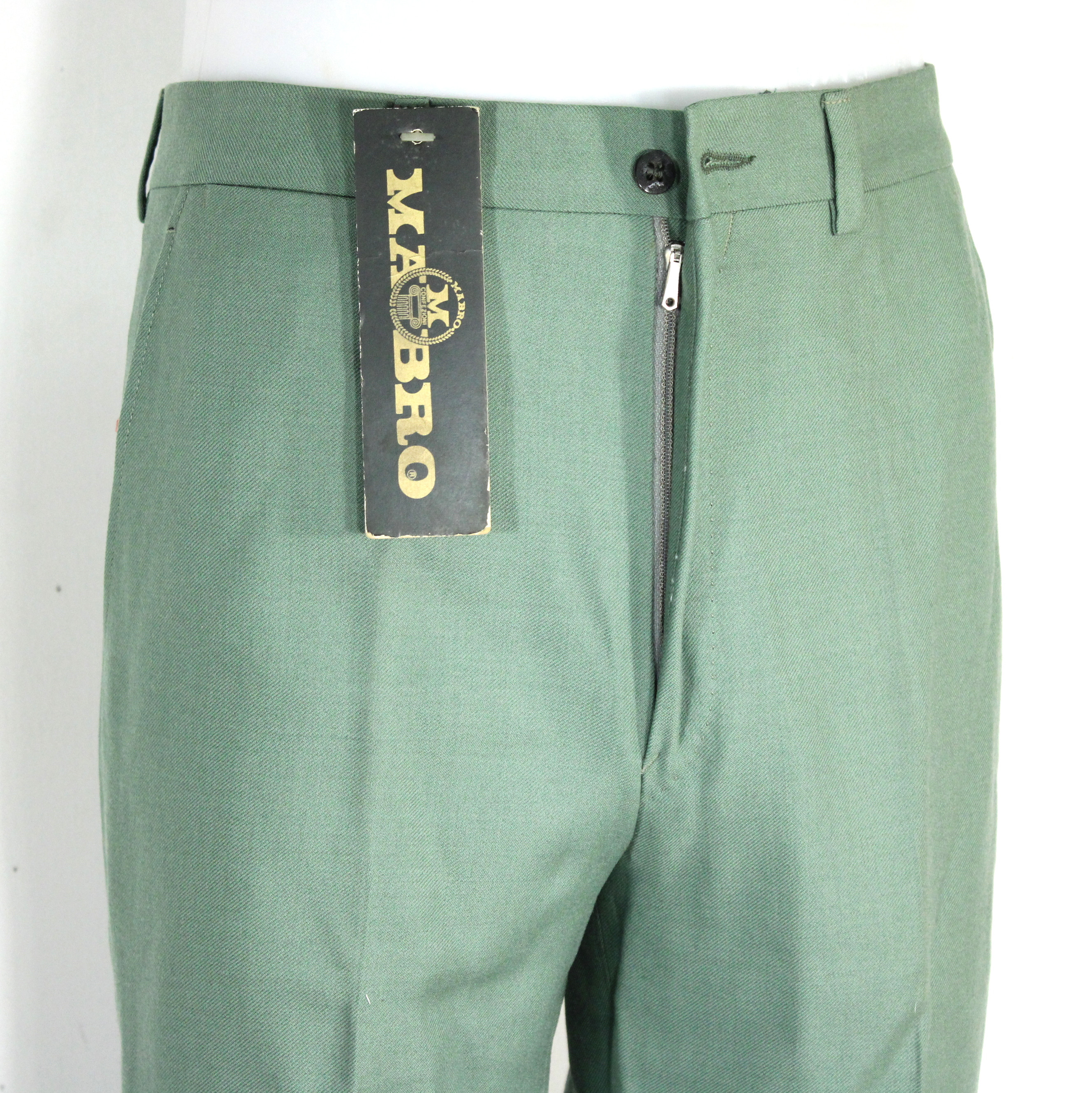 Pantalon Mixte VIntage Vert Militaire Taille Estimée 36 Comme neuf - Vue 6 - 