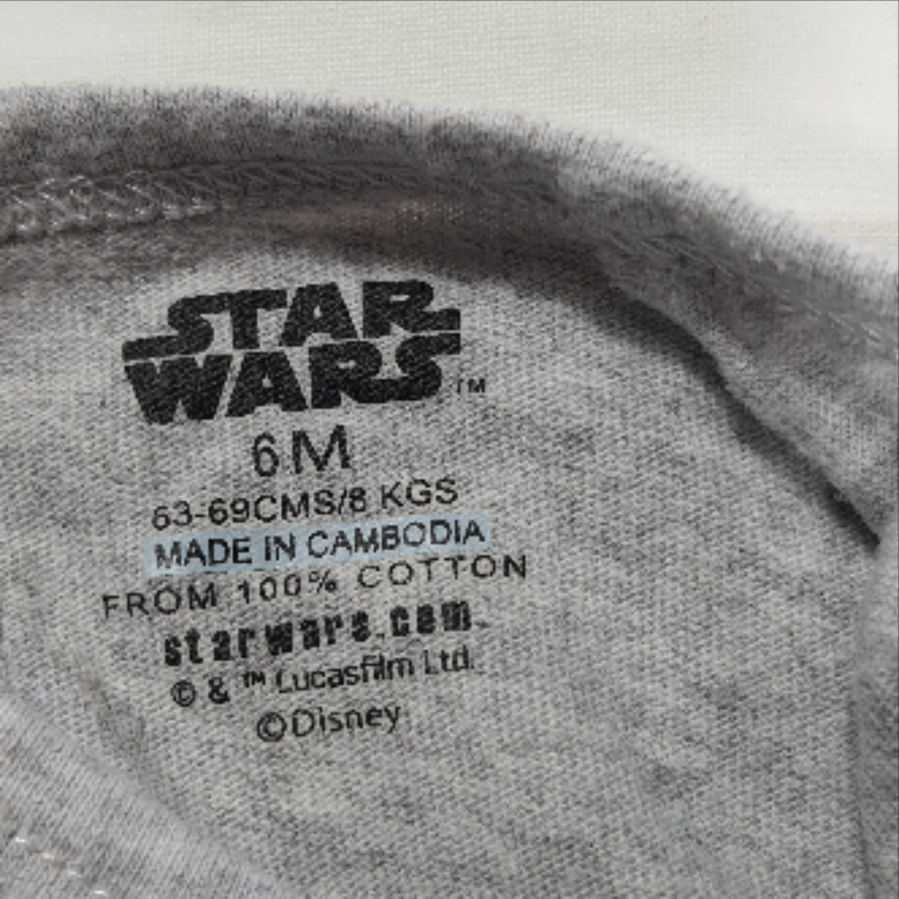 lot de deux pyjamas - Star Wars et Primark - 6 mois - Photo 2