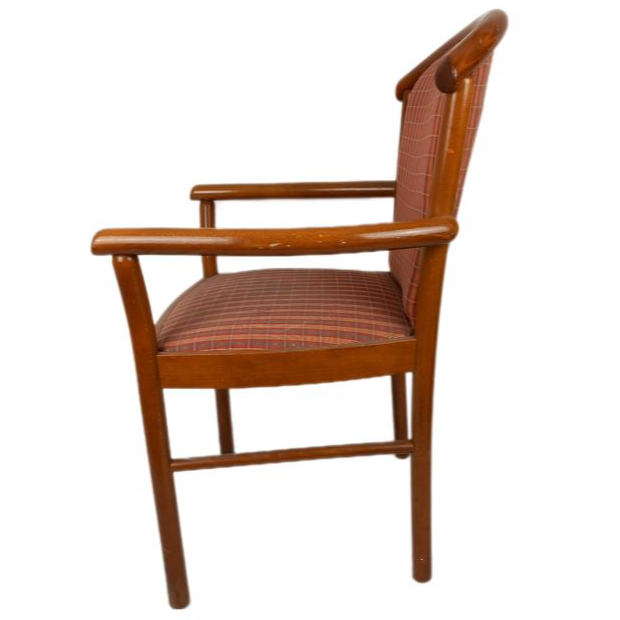 Chaises En Bois & Assise En Tissu Vintage - Image 2