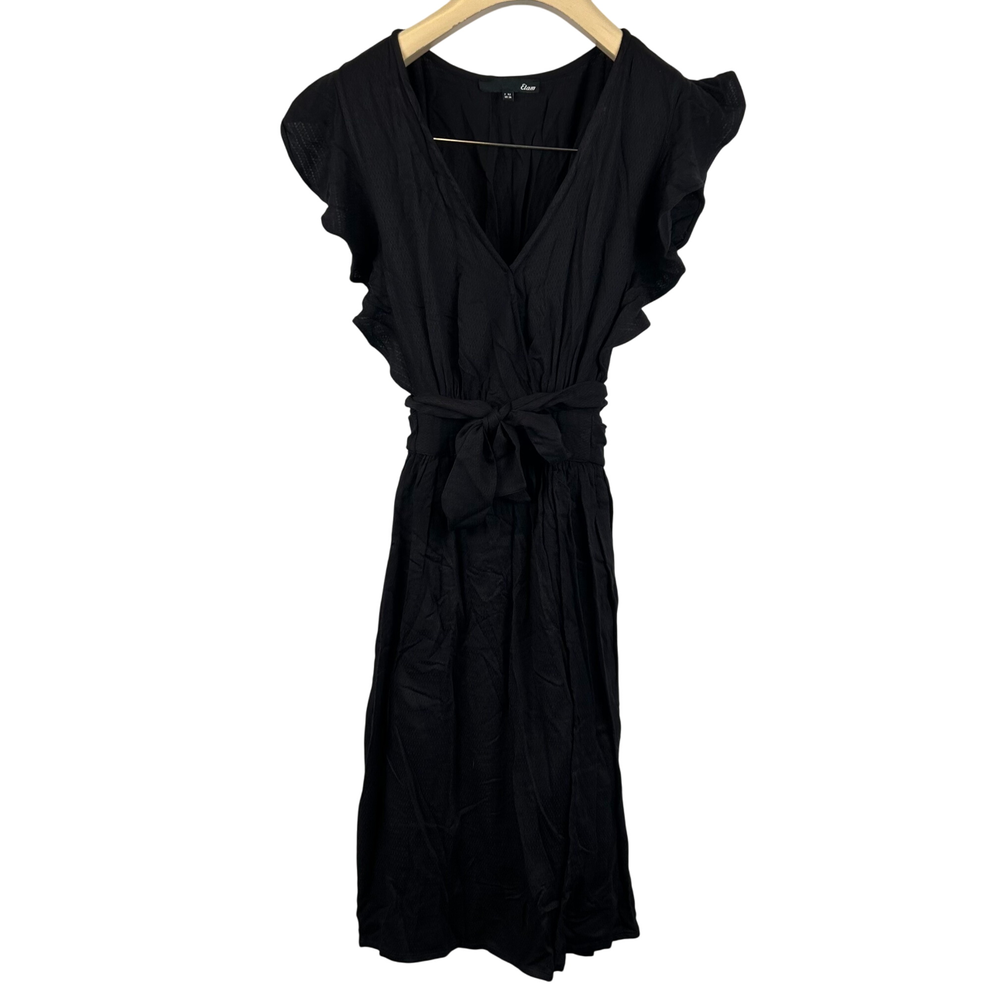 Robe Fourreau ETAM Noire - Taille 42, Longueur Genou, Occasion Très Bon état
