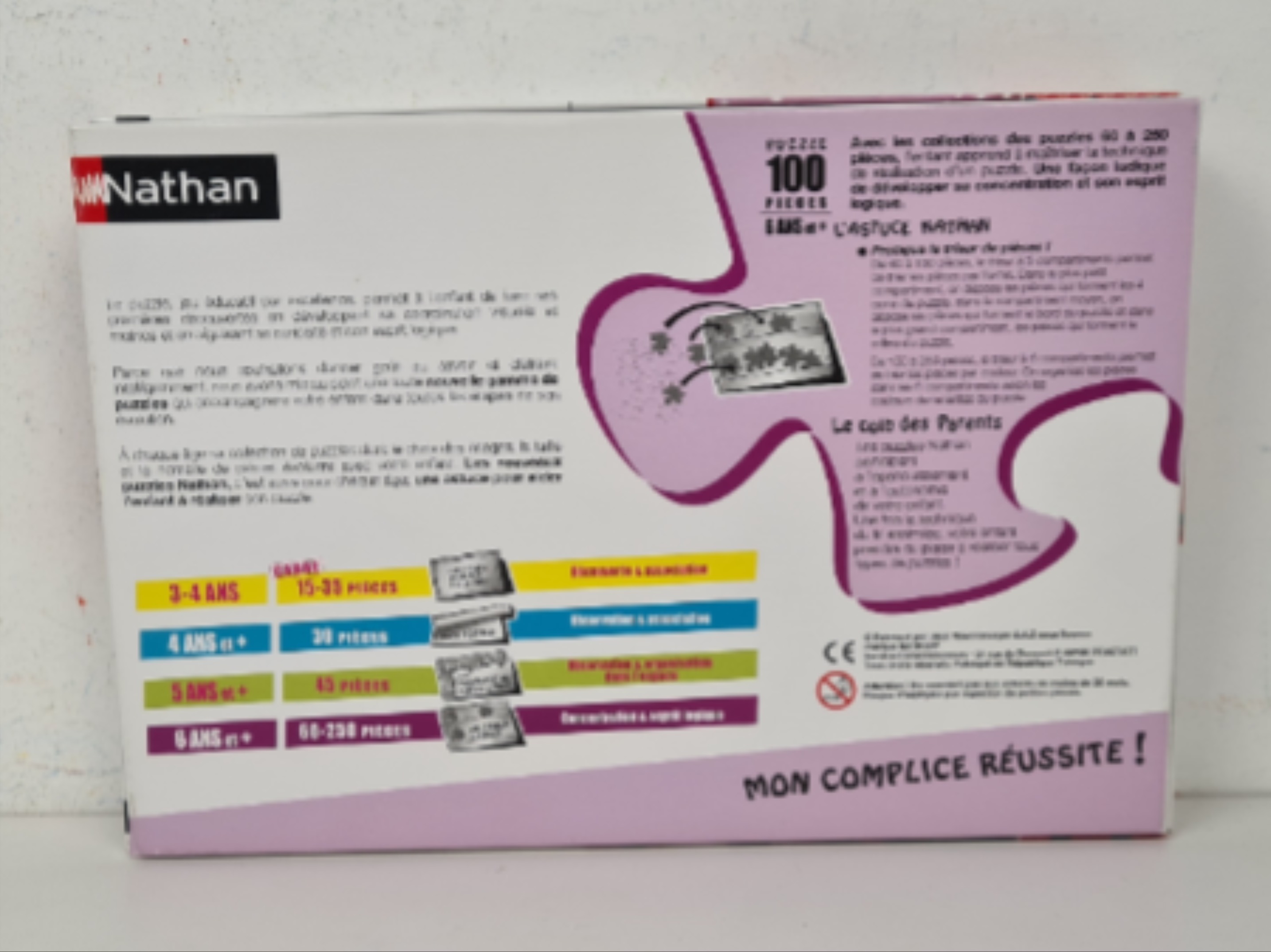 Puzzle 100 pièces - Adrien et Marinette - Nathan - 8 ans + - Photo 4