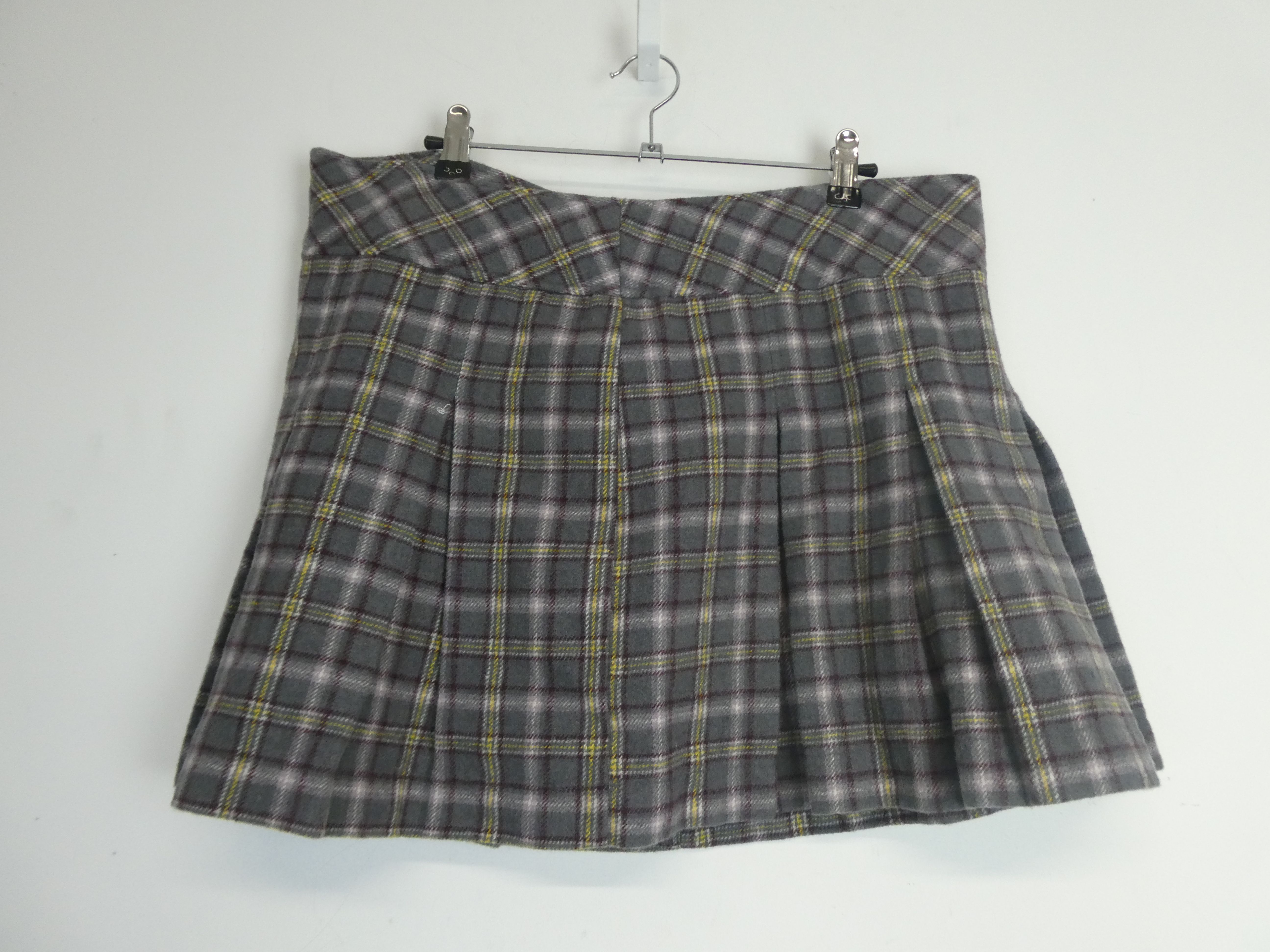 Creeks jupe courte en laine à motif tartan - Taille 44/XXL - Photo 1