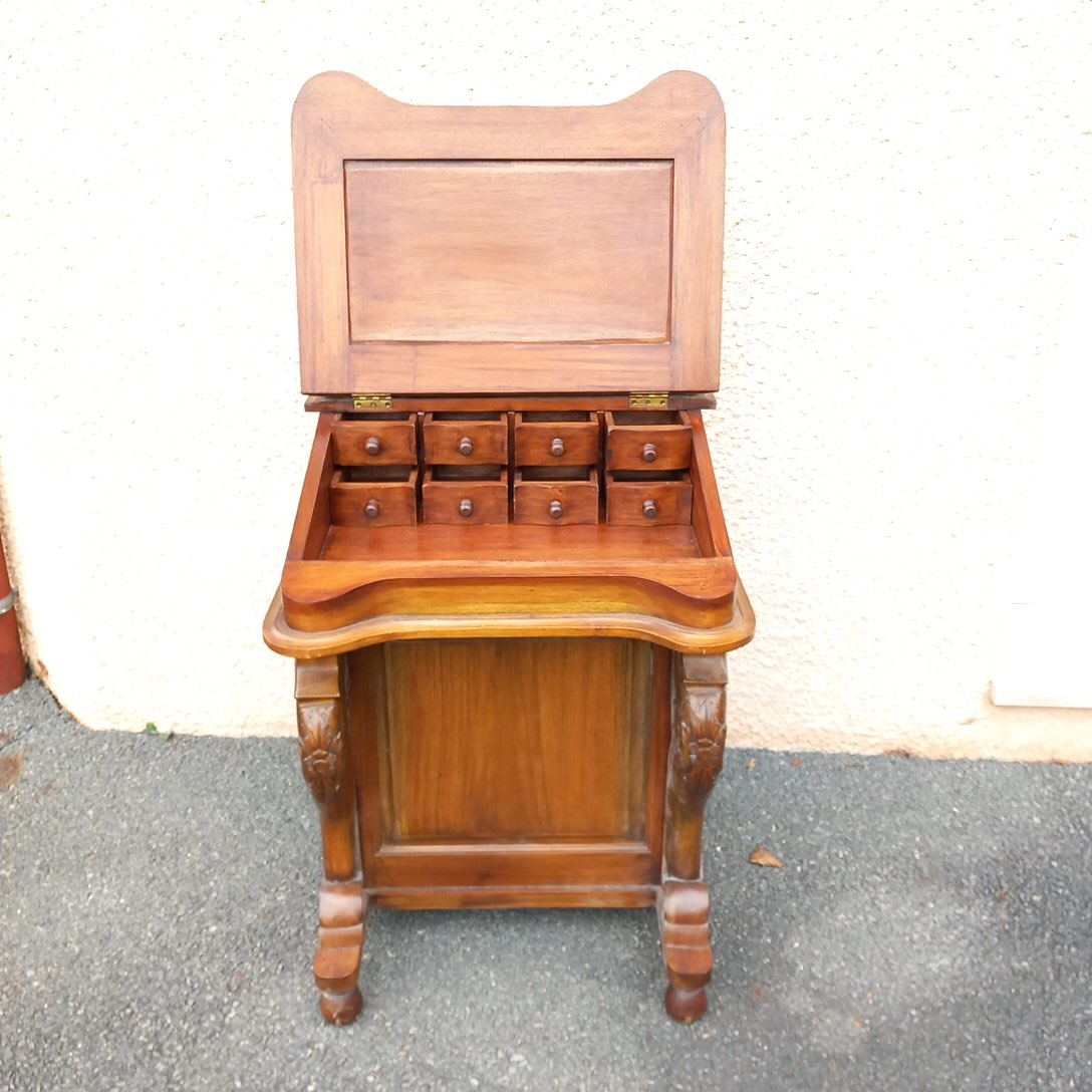 Secrétaire, bureau en acajou style Davenport - État correct - Photo 10