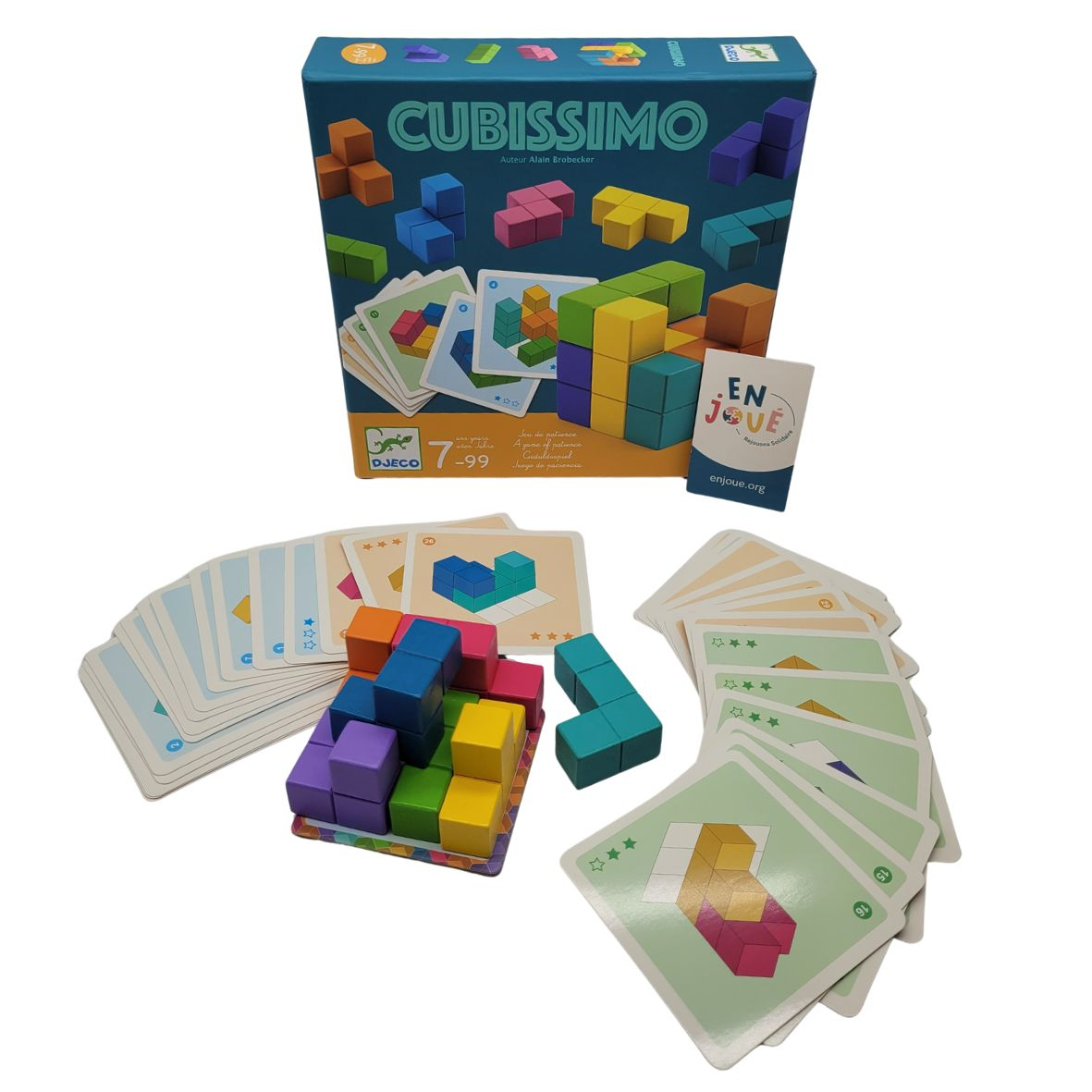 Voir photo 2 de Jeu de société - Cubissimo Jeu de patience - Djeco - À partir de 7 ans. Jeu de société - Cubissimo Jeu de patience - Djeco - À partir de 7 ans. Très bon état - Vue 2 -