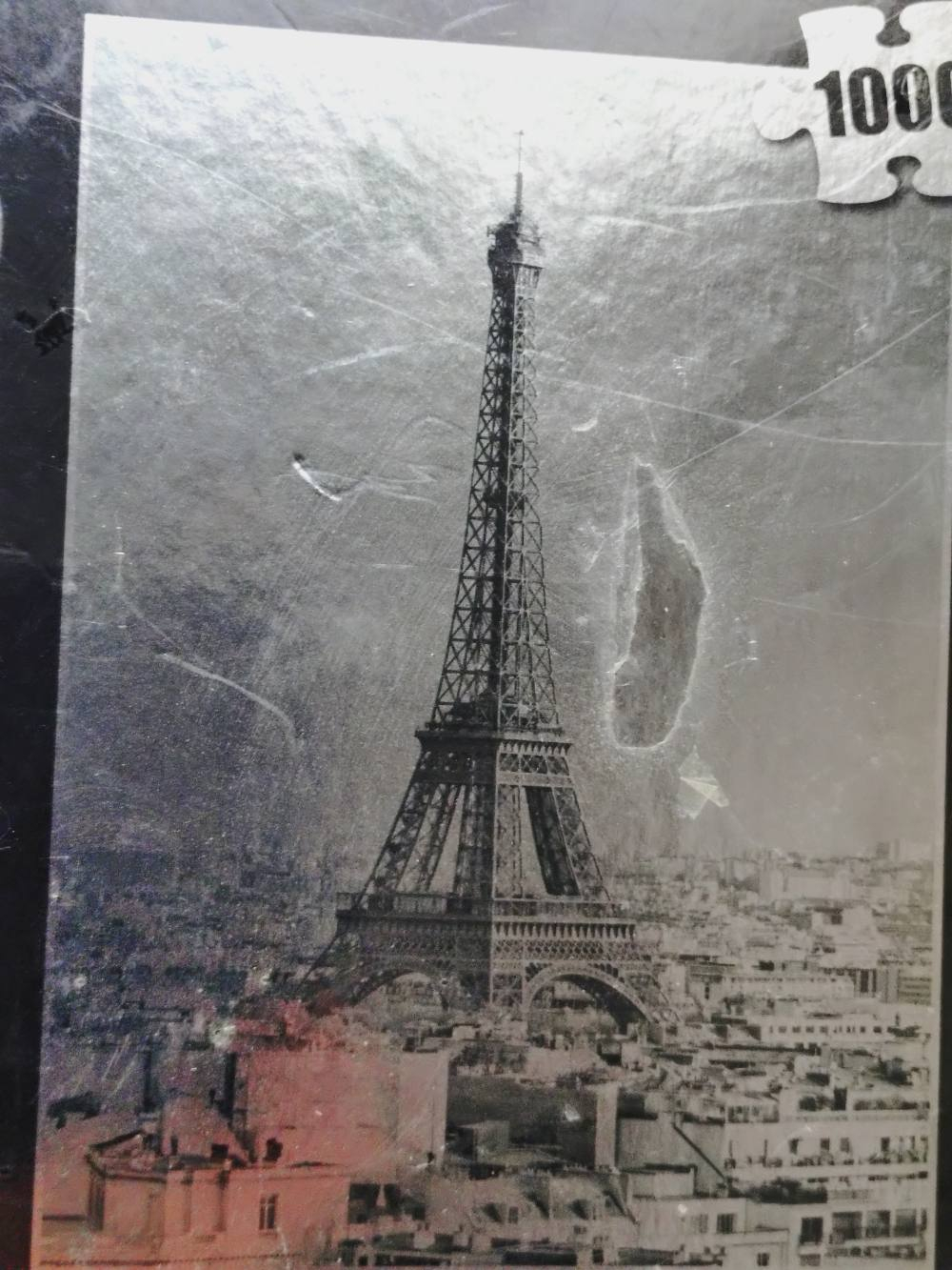 Lot de deux Puzzles Silver look, finition métallisé, 1000 pièces. Paris / Manhattan. Neuf. Comme neuf - Vue 6 - 