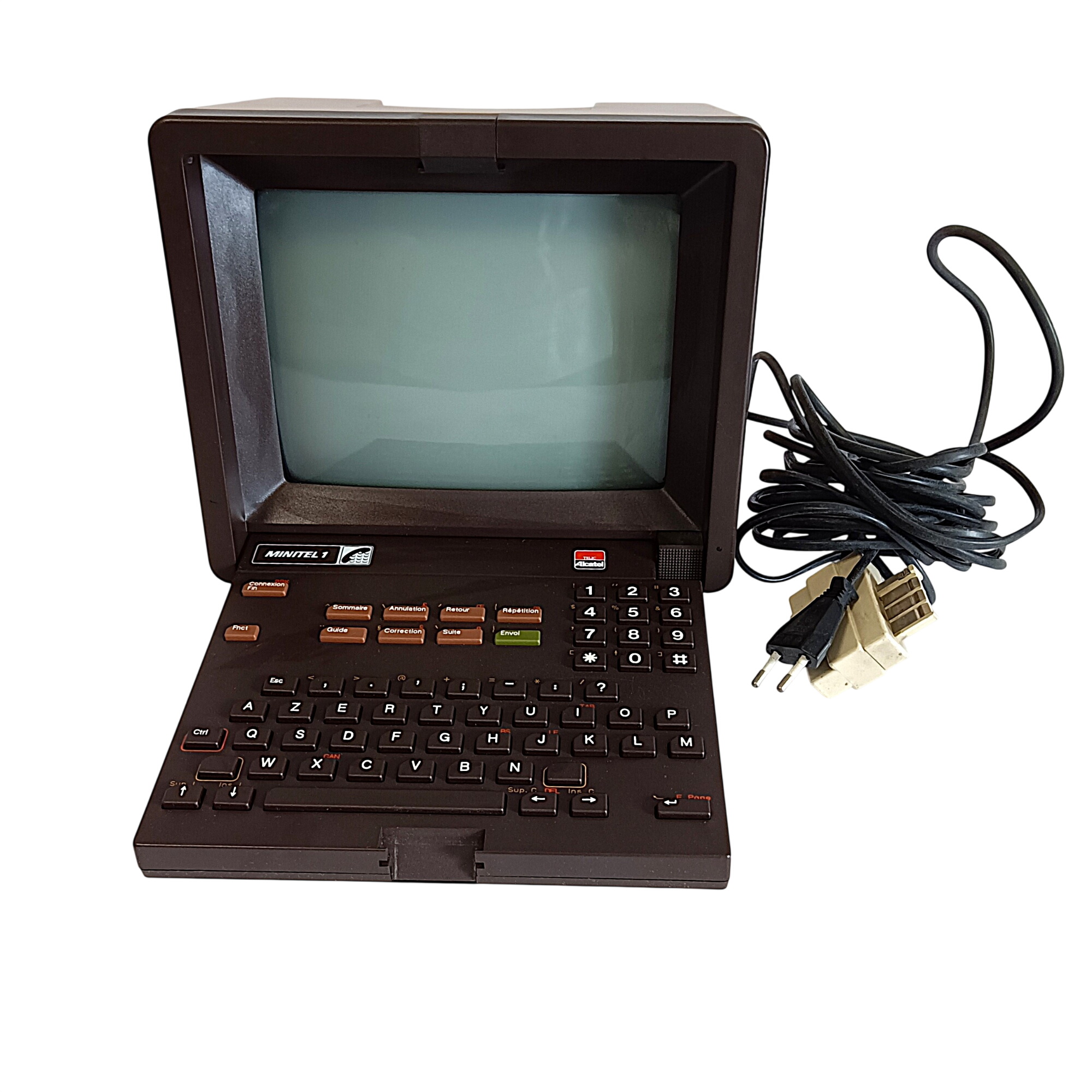 Terminal Minitel 1 Télic Alcatel M1B (1988) - Révisé, Condos Changés - Prêt Pour BBS Et Rétro-informatique