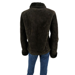 Voir photo 2 de Veste fourrée marron - Femme - Naf Naf Authentique - Taille M Veste fourrée marron - Femme - Naf Naf Authentique - Taille M Très bon état - Vue 2 -