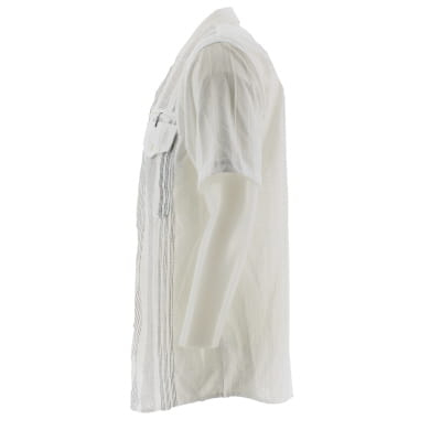 Chemise blanche imprimée rayures - Homme - Max Men - Taille L Comme neuf - Vue 3 - 