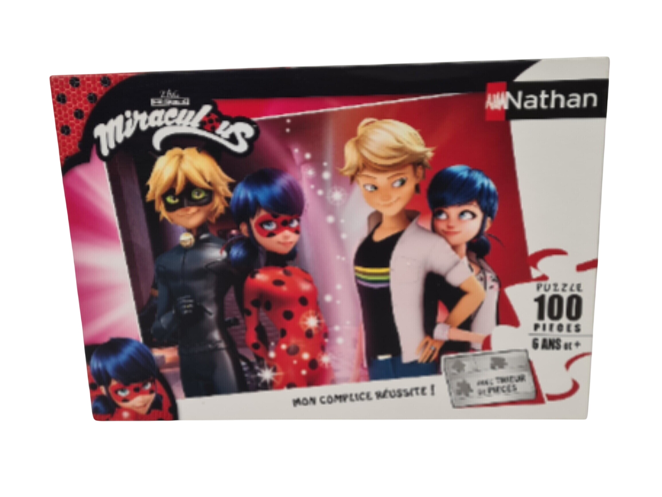 Puzzle 100 pièces - Adrien et Marinette - Nathan - 8 ans + - Photo 1