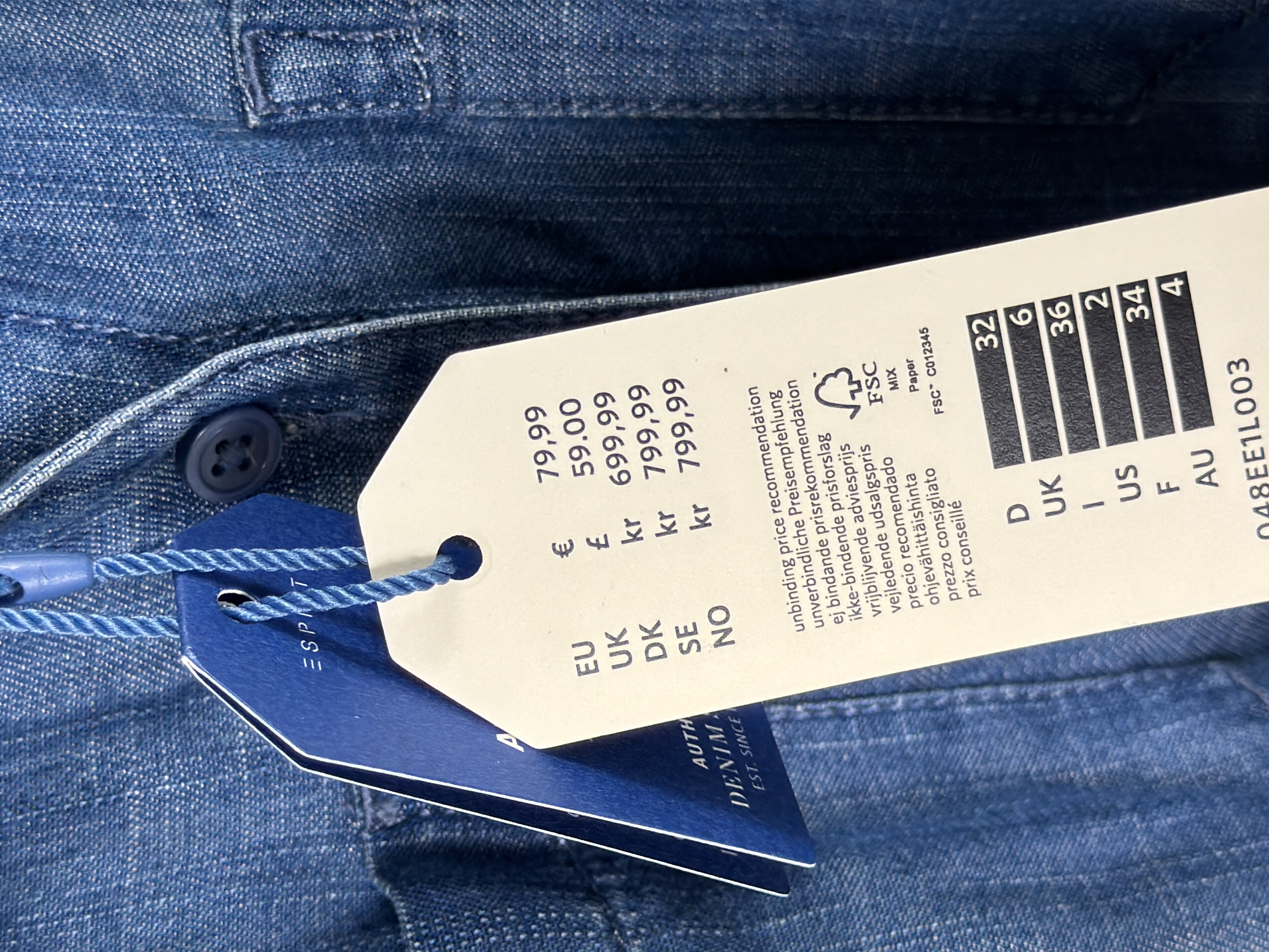 Esprit Combinaison jean bleue XS 👖 - Photo 3