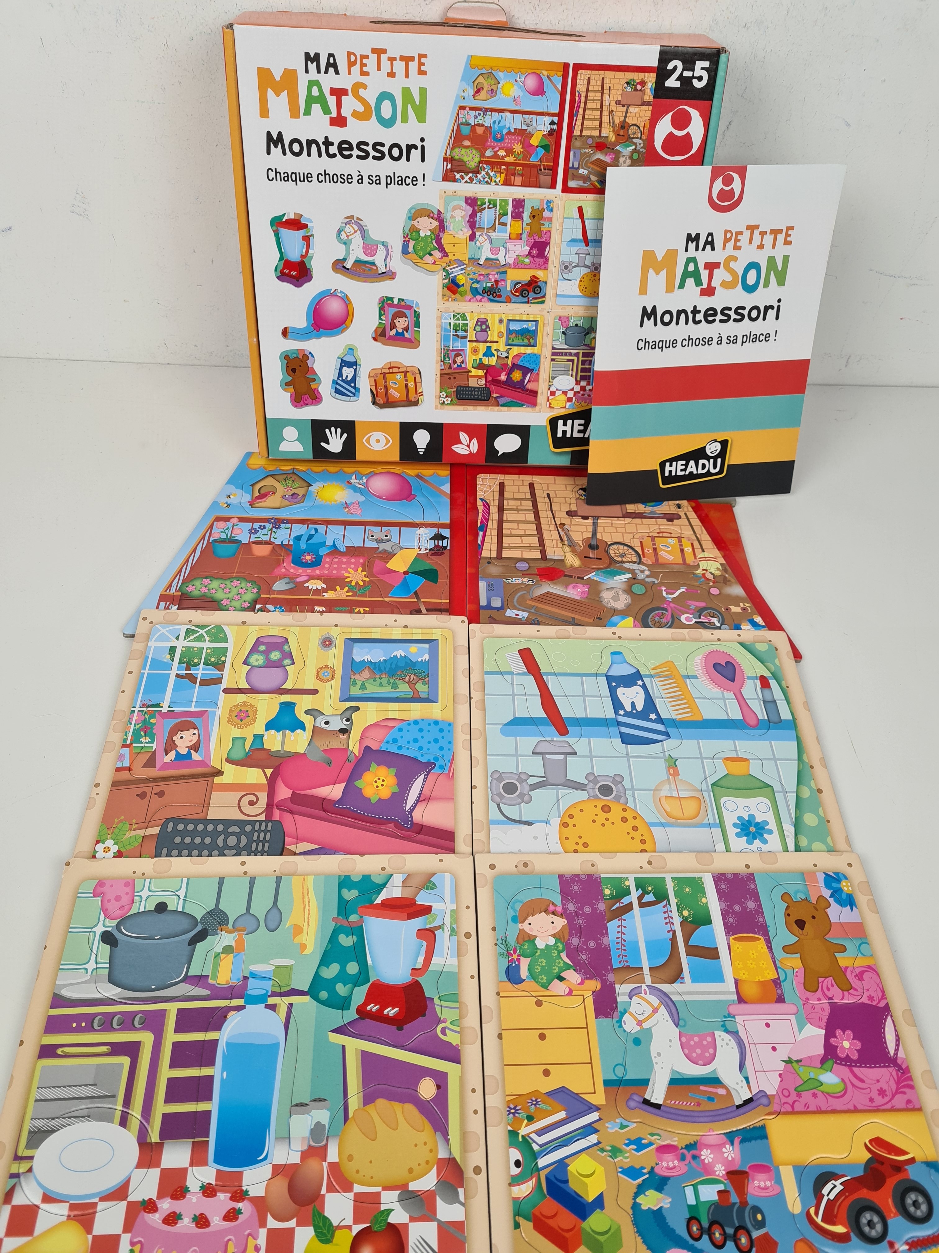 Jeu éducatif - Ma petit maison - Montessori - Headu - 2 à 5 ans - Photo 2