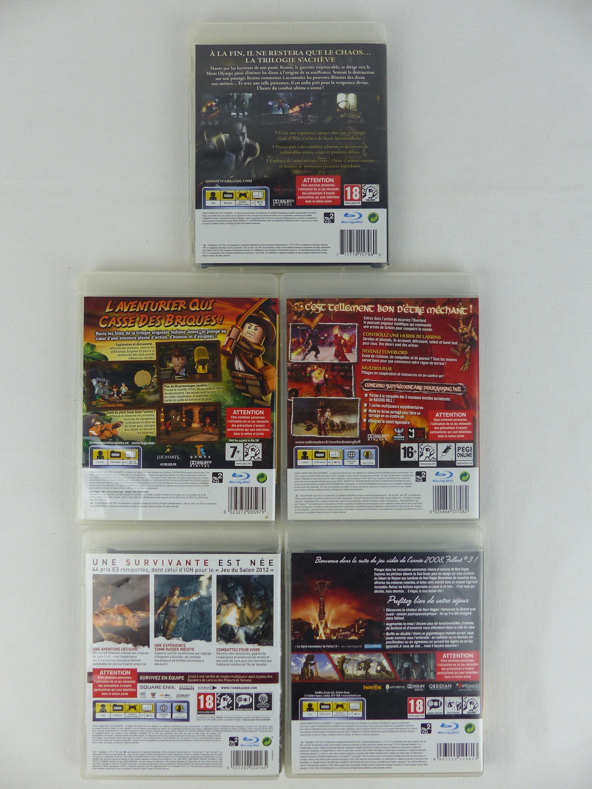 Lot de 5 Jeux Aventure, Action et RPG PS3 État correct - Vue 3 - 