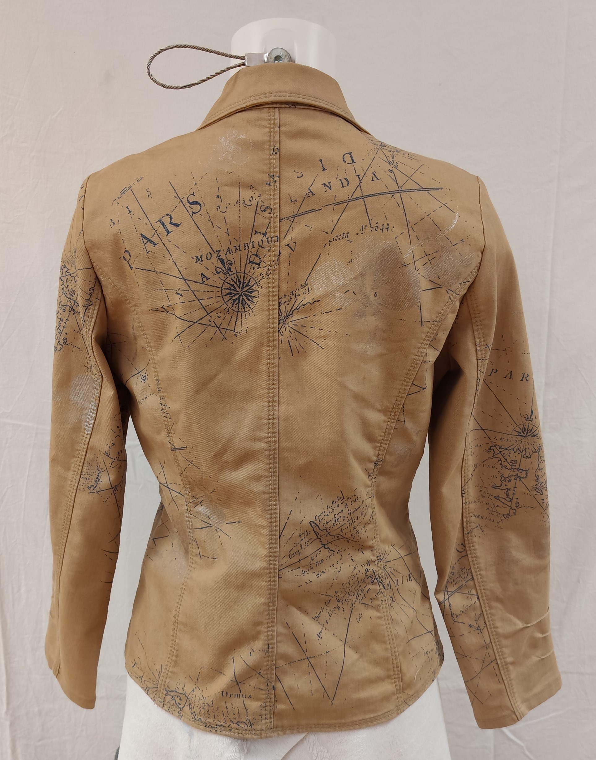 Veste de tailleur / Blazer ajusté style "Saharienne" urbaine Taille 40 Très bon état - Vue 2 - 