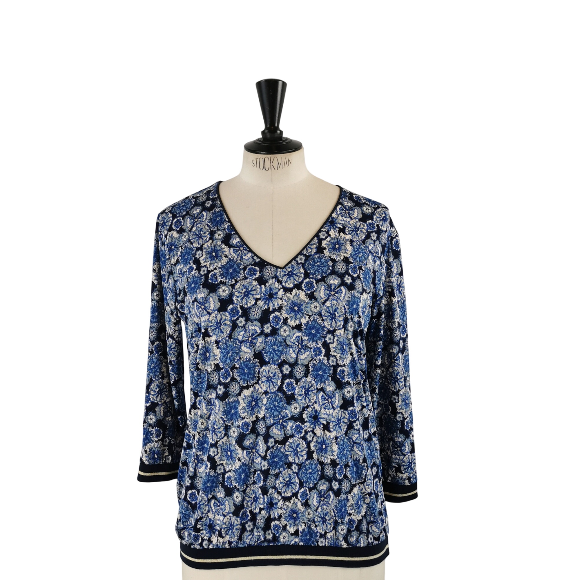Blouse RIU 36 bleu  motif - Jacqueline Riu - Modalova