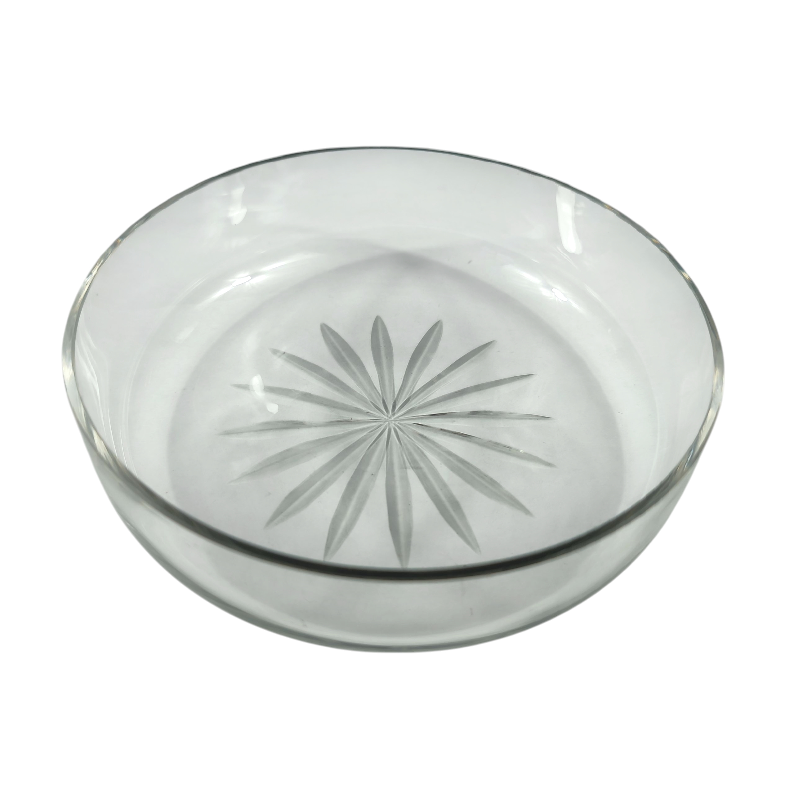Présentoir à caviar plaqué argent avec bol en verre ciselé - Photo 3